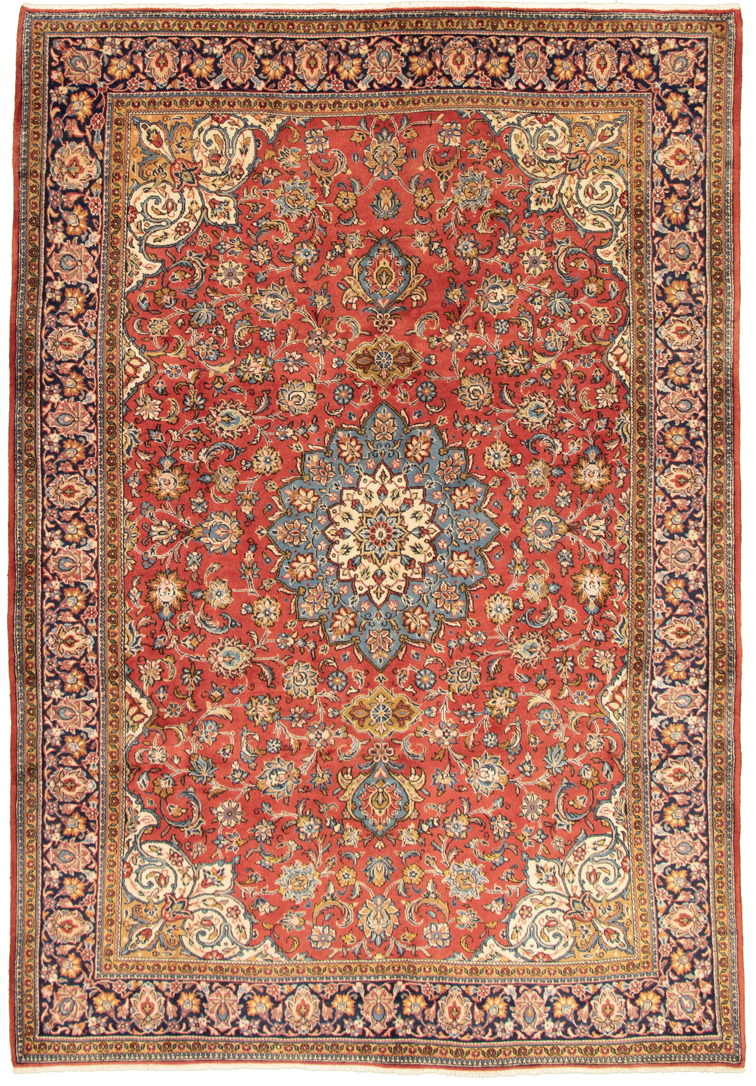 Persian Sarough 6'5" x 9'10" Hand-knotted Wool Rug 