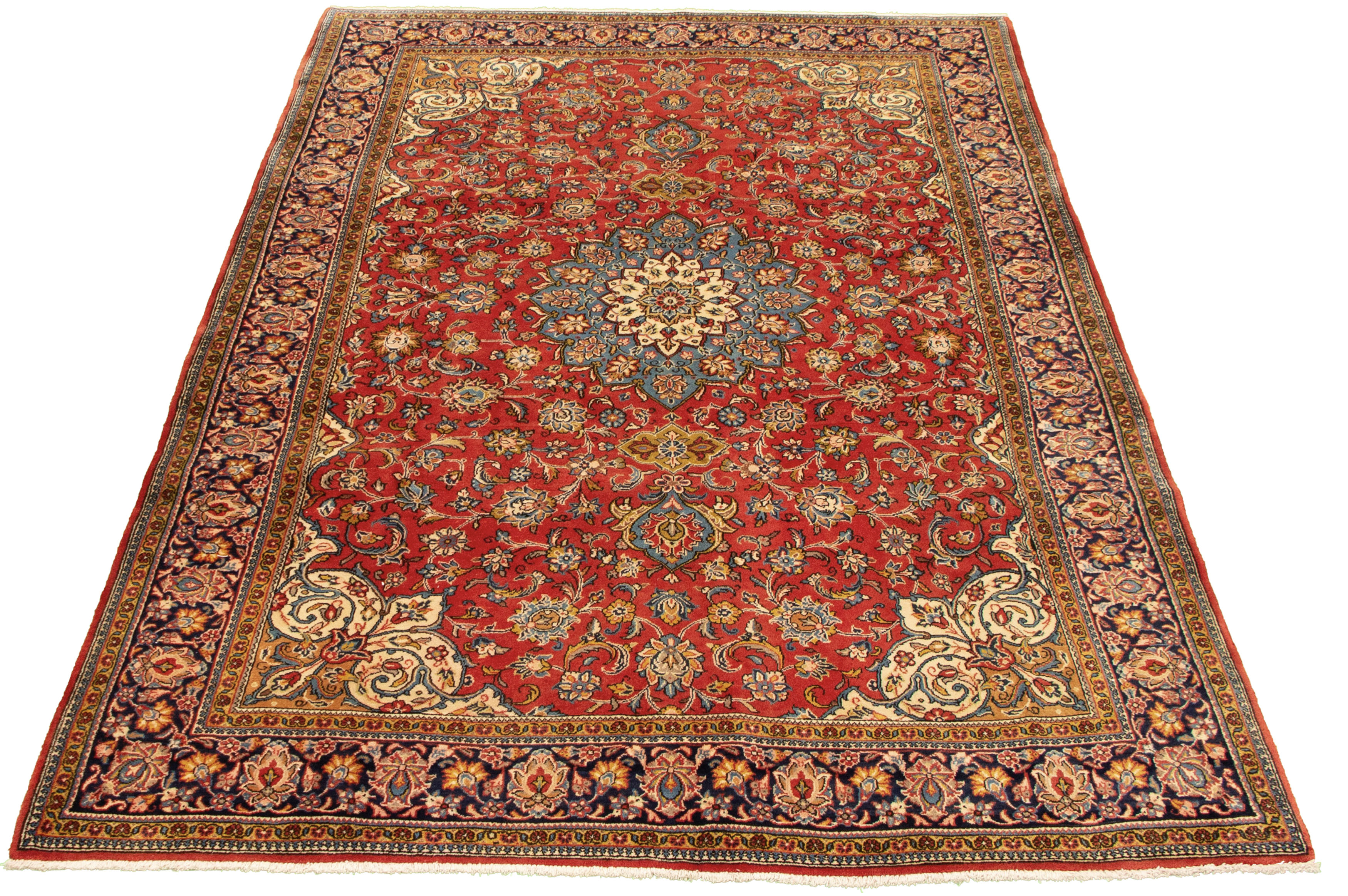 Persian Sarough 6'5" x 9'10" Hand-knotted Wool Rug 