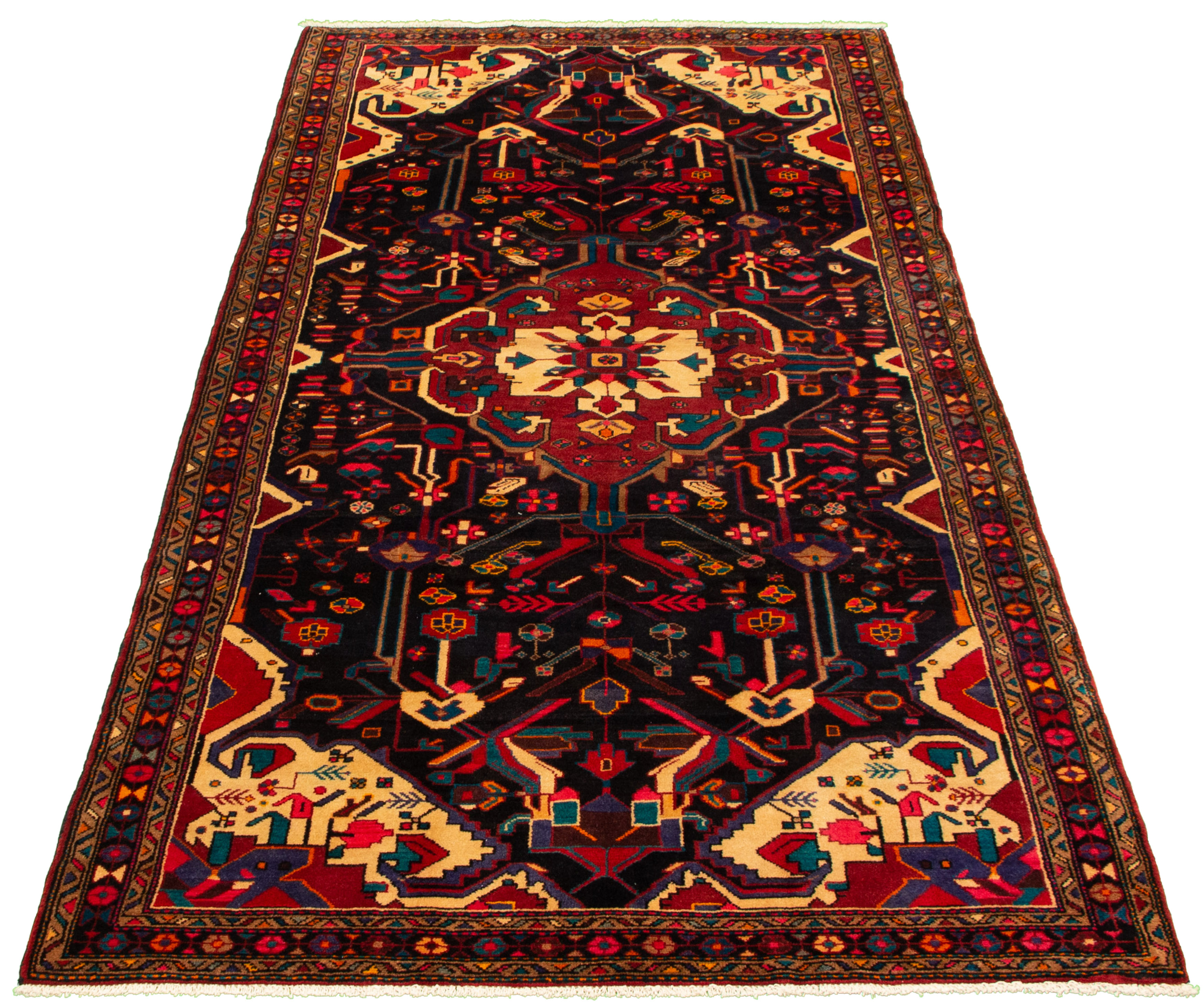 Tapis nahavand 5'1" x 10'10" en laine