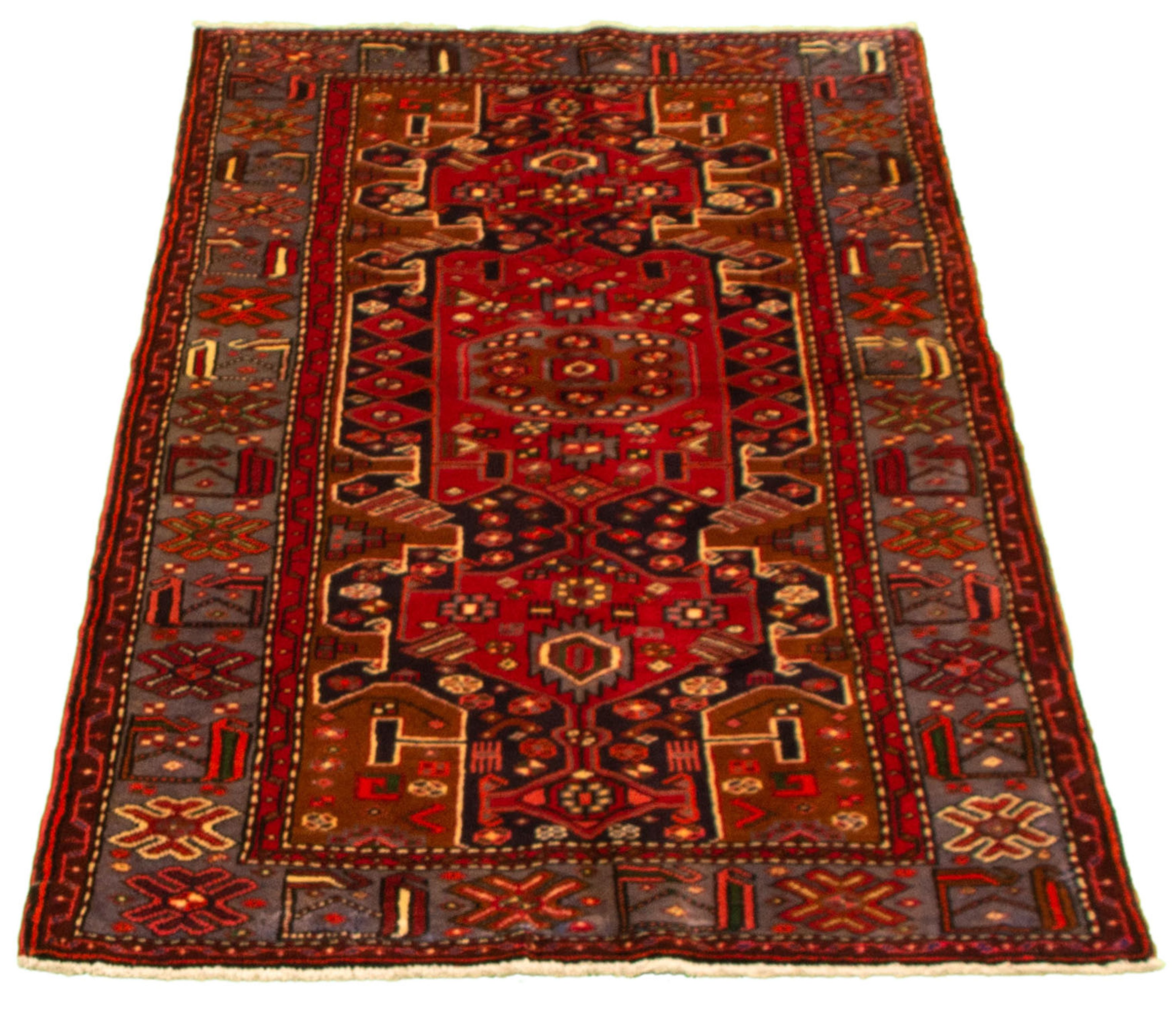 Tapis nahavand 3'7" x 6'11" en laine
