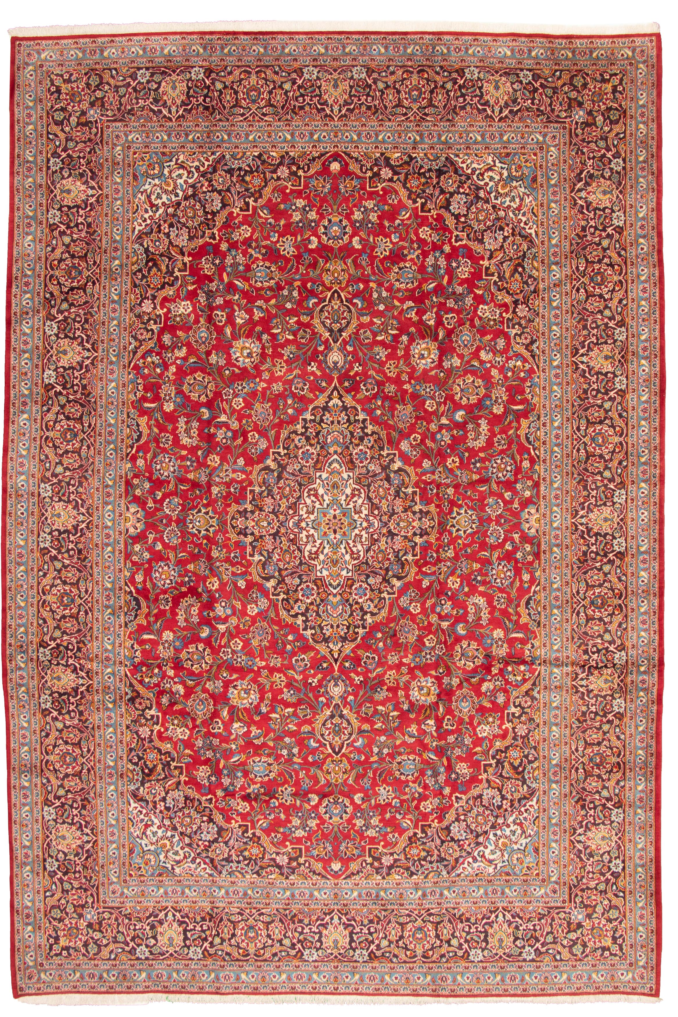 Tapis kashan 10'6" x 14'5" en laine
