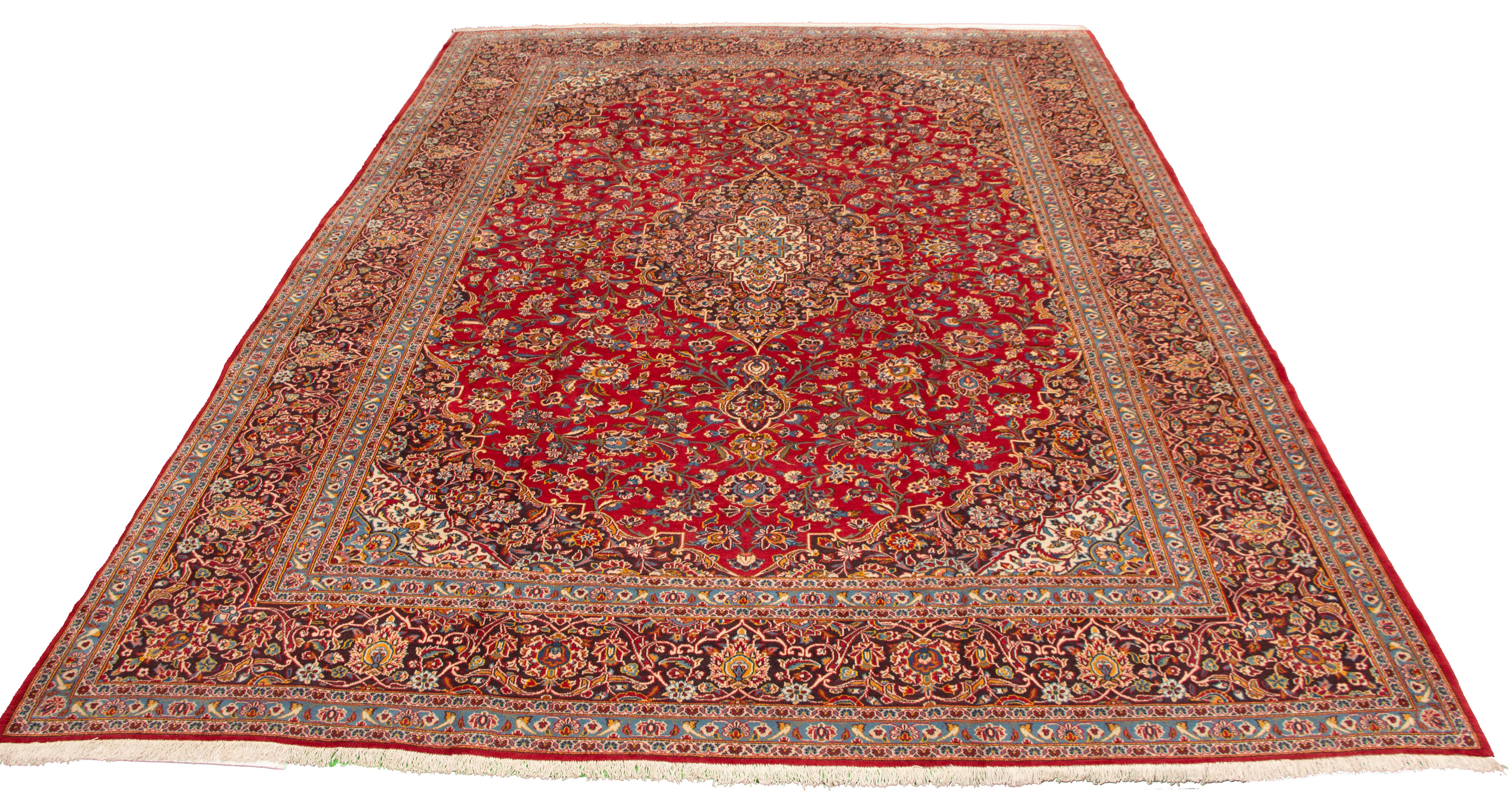 Tapis kashan 10'6" x 14'5" en laine
