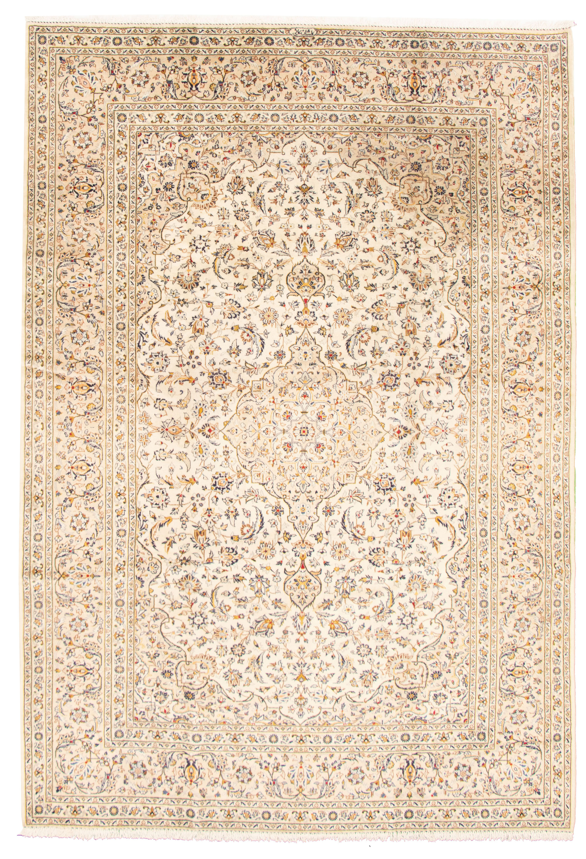 Tapis kashan 7'11" x 11'9" en laine