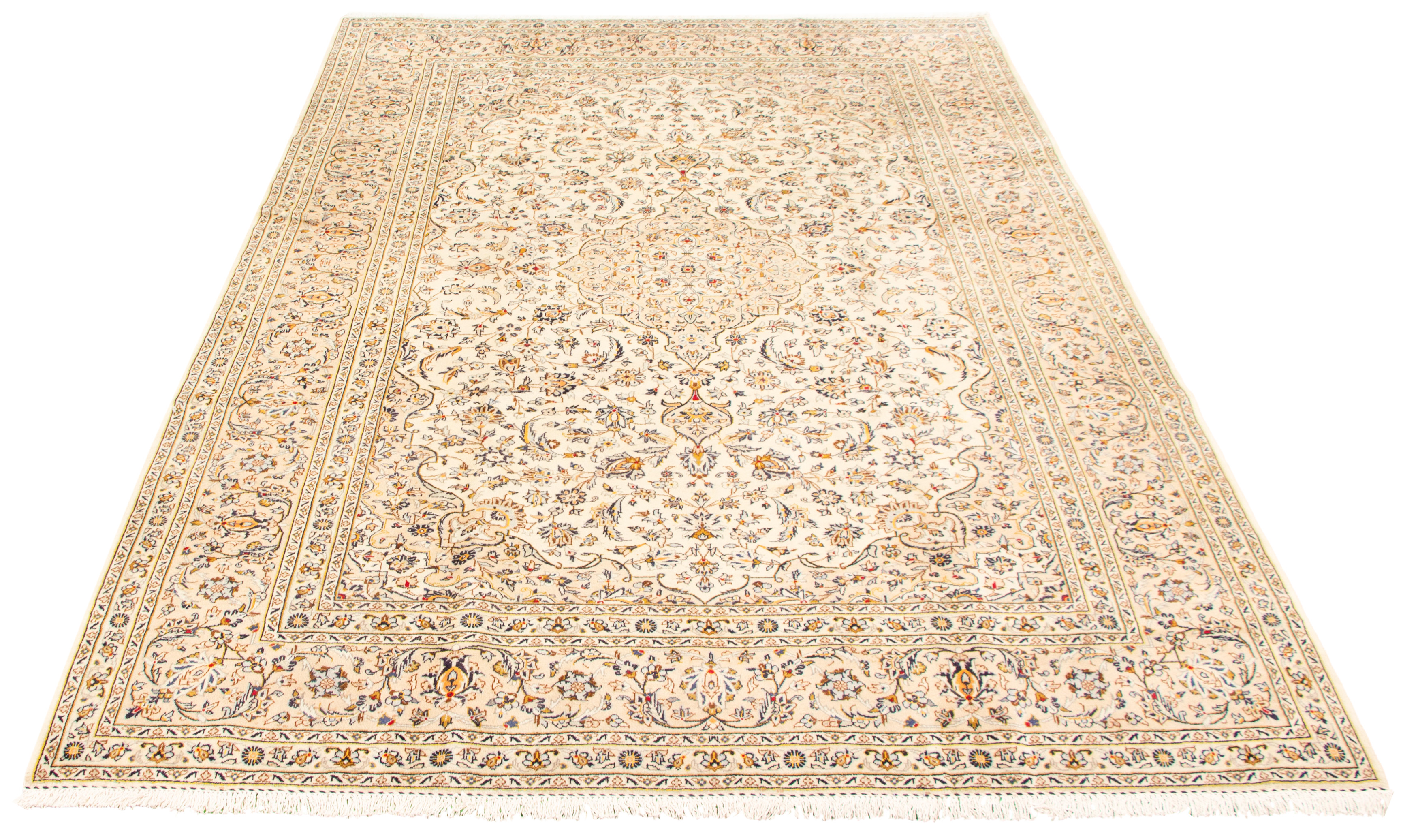 Tapis kashan 7'11" x 11'9" en laine