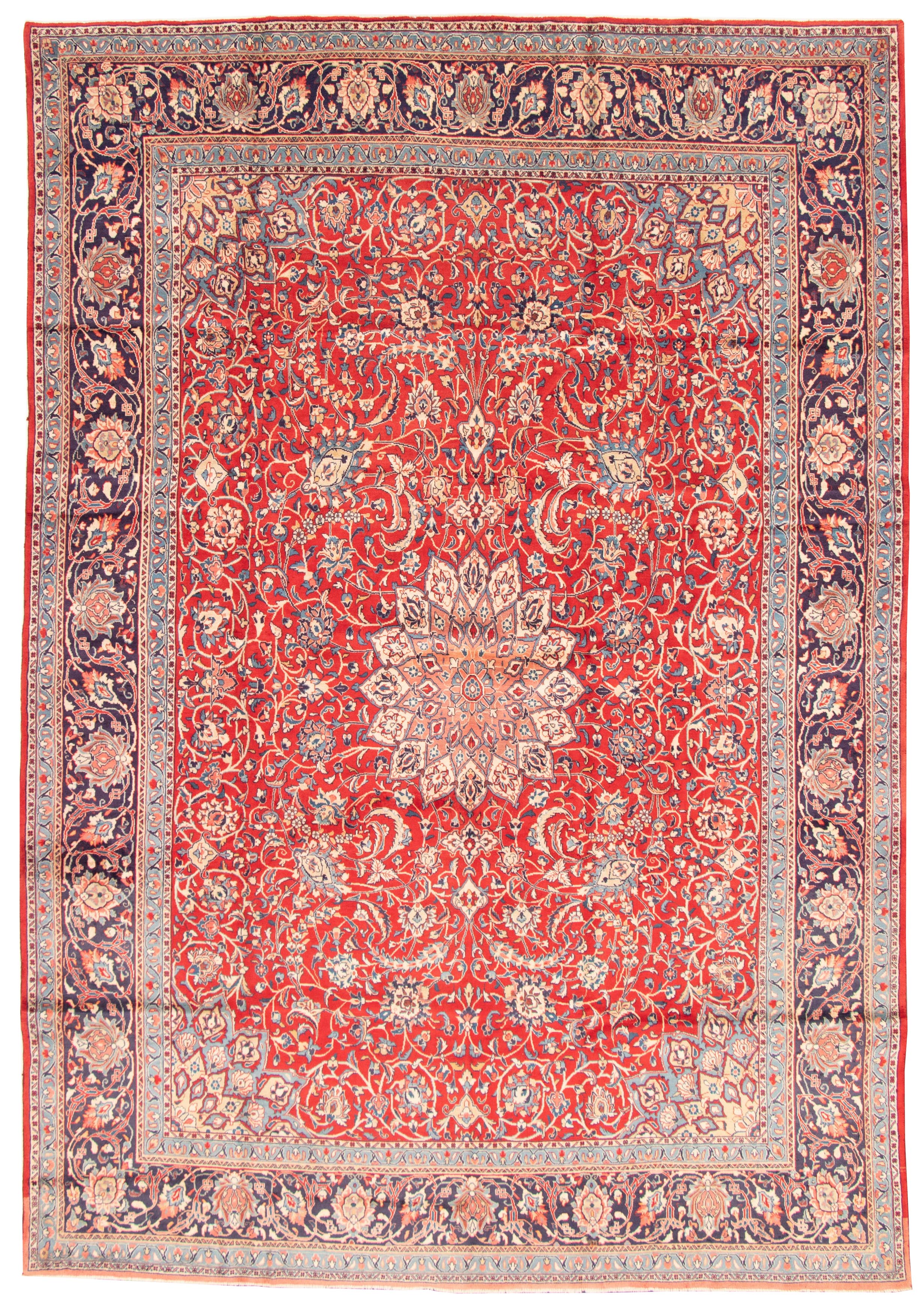 Persian Sarough 8'9" x 12'11" Hand-knotted Wool Rug 