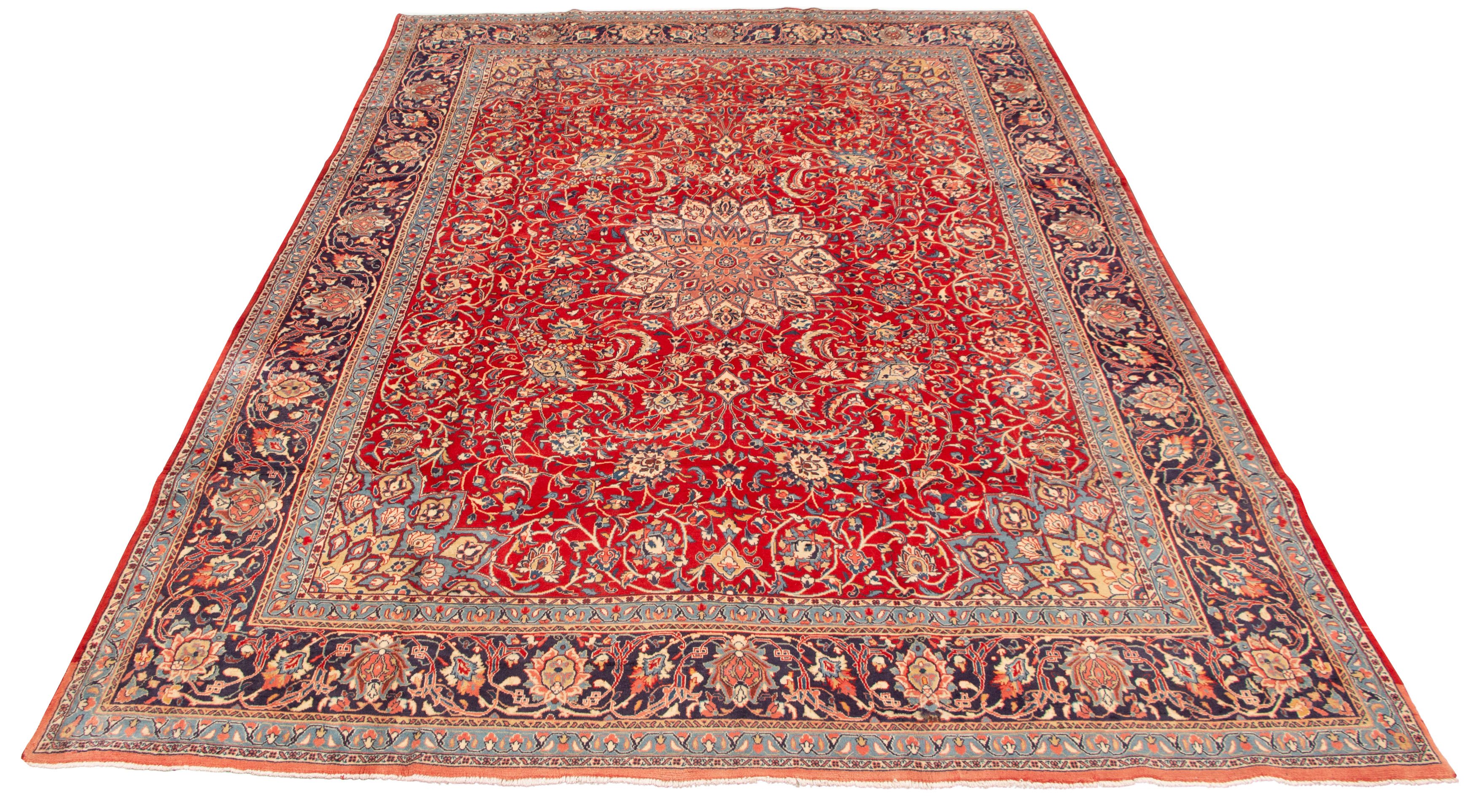 Persian Sarough 8'9" x 12'11" Hand-knotted Wool Rug 