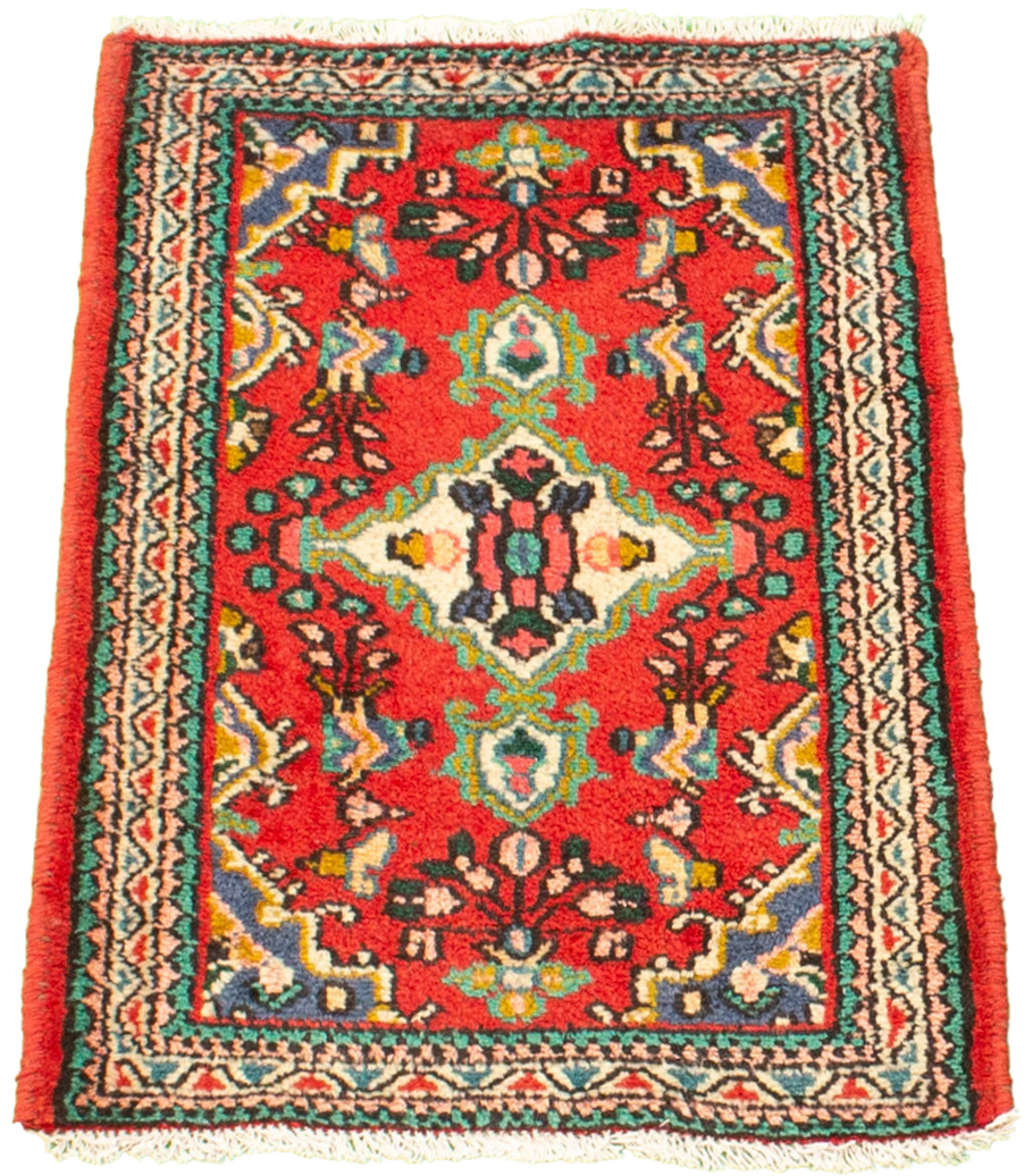Tapis hamadan 1'9" x 2'9" en laine