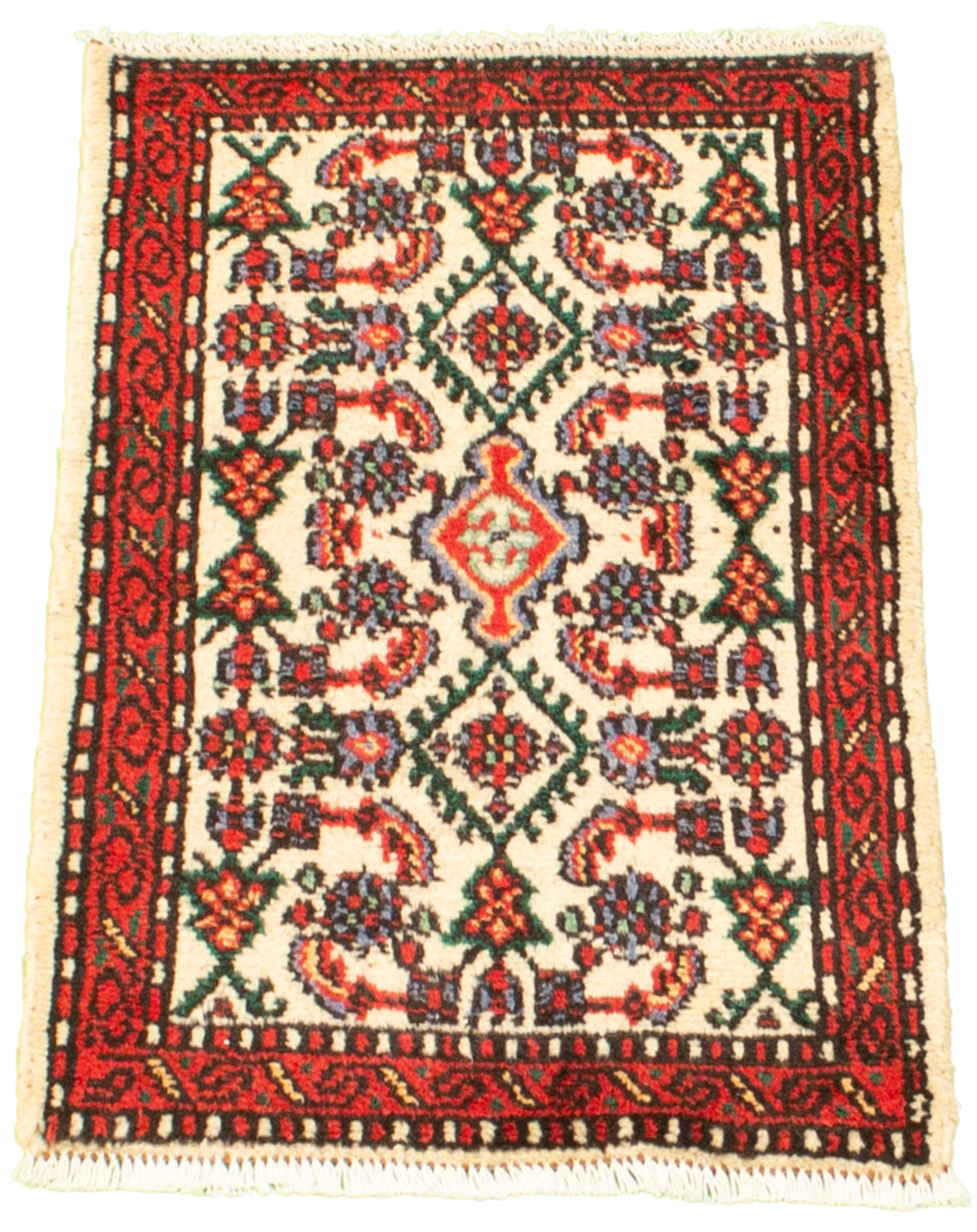 Tapis hamadan 1'9" x 2'9" en laine