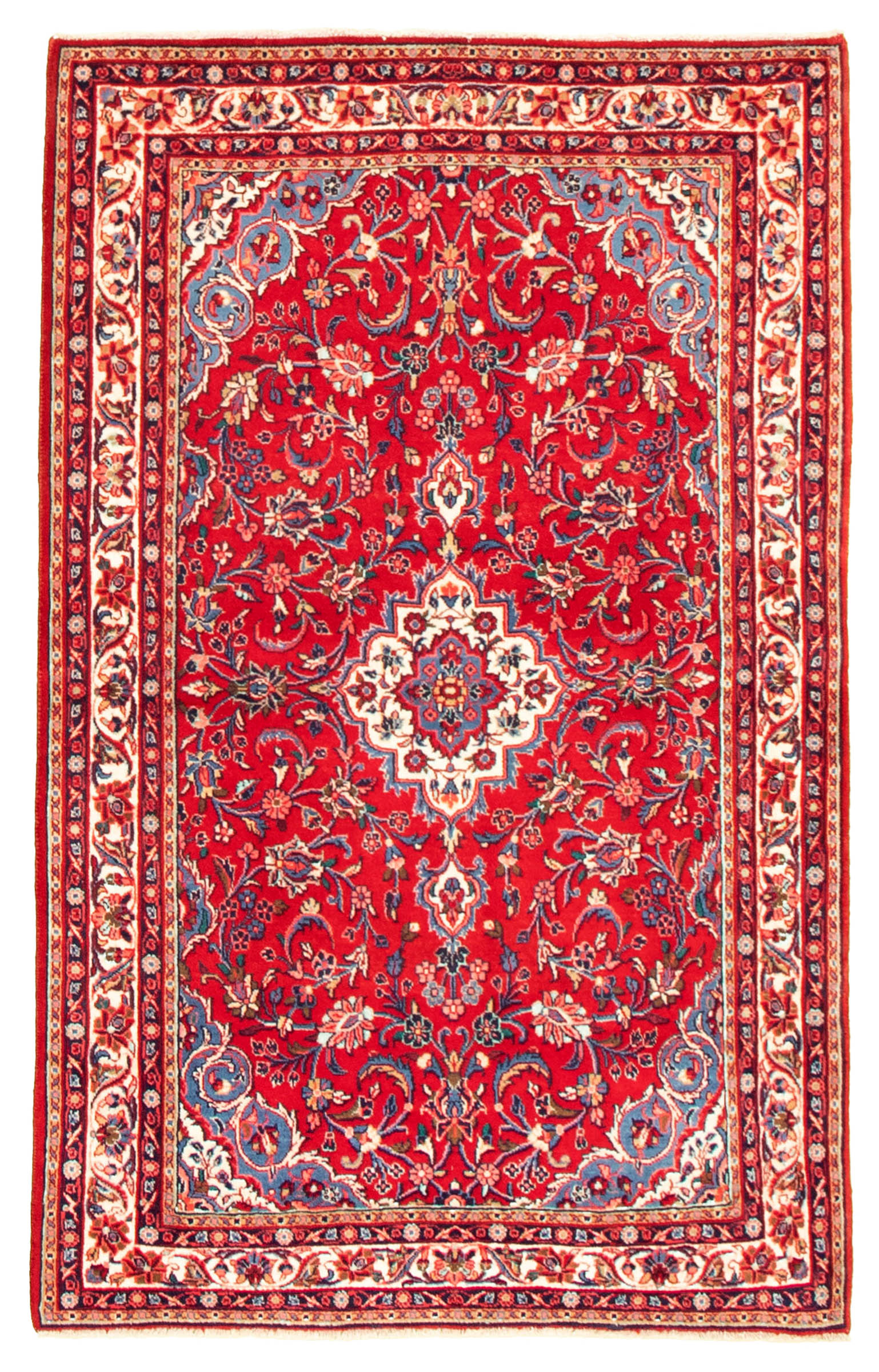 Persian Sarough 3'5" x 5'6" Hand-knotted Wool Rug 