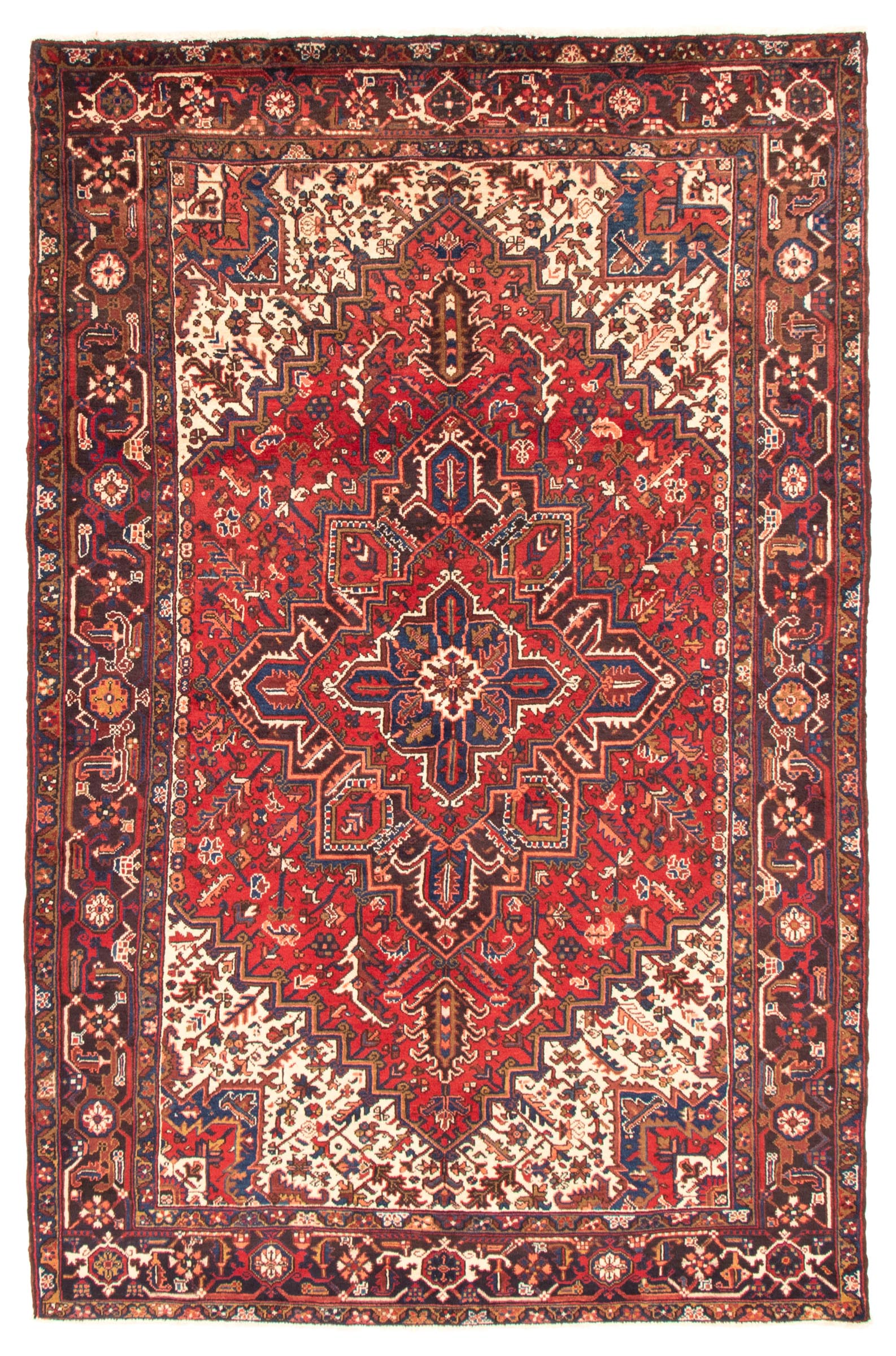 Tapis heriz persan 6'9" x 10'6" en laine