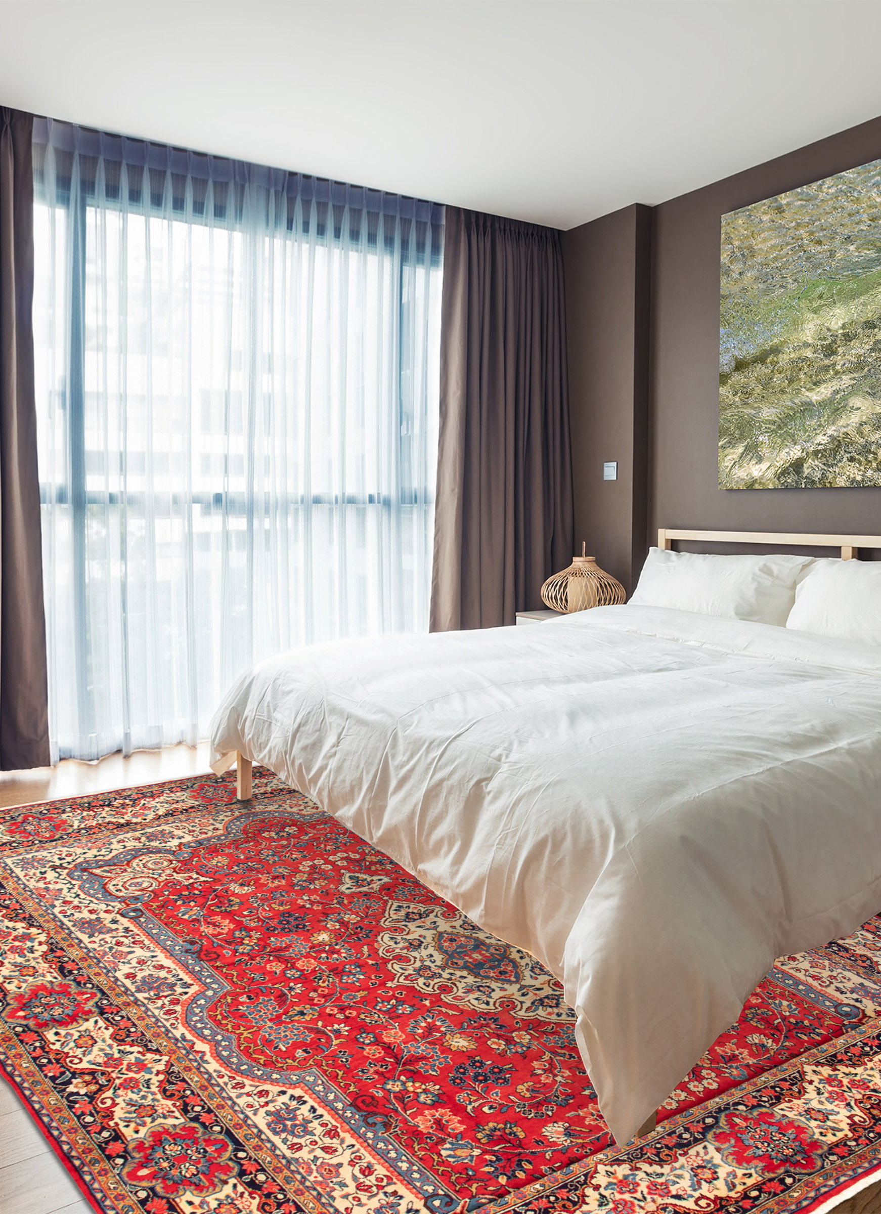 Persian Sarough 10'3" x 14'5" Hand-knotted Wool Rug 
