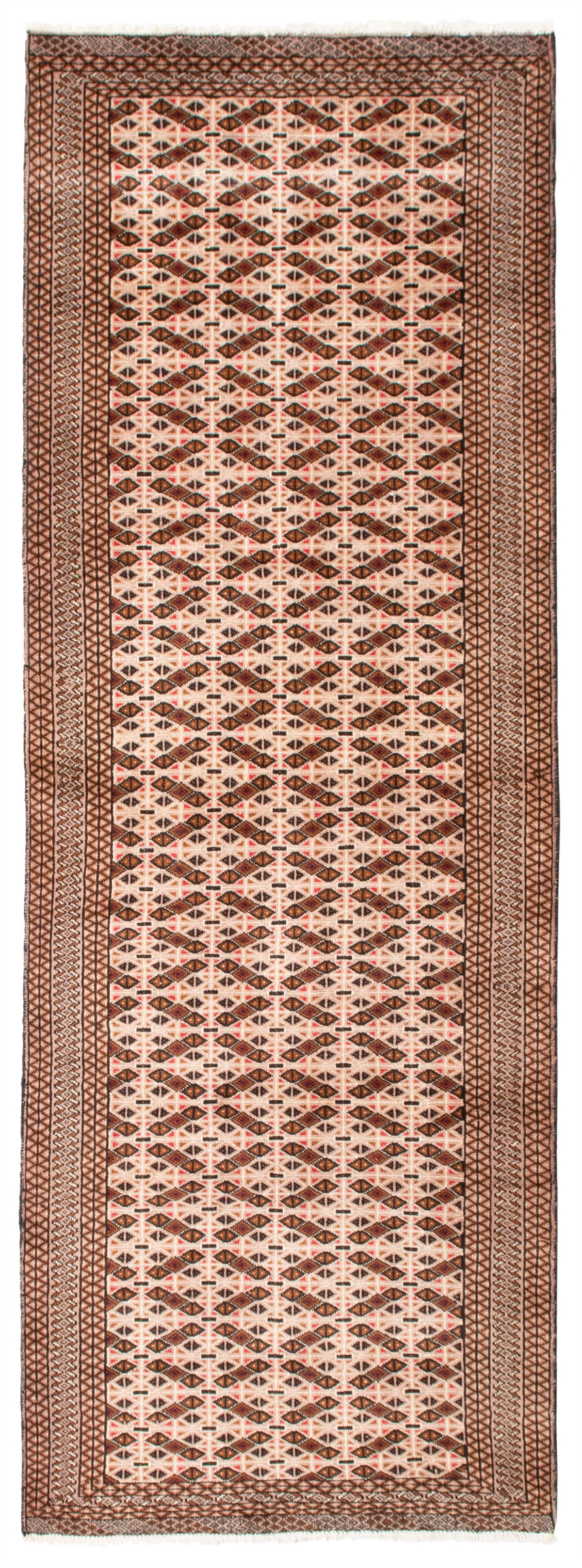 Persian Turkman 3'4" x 9'6" Hand-knotted Wool Rug 
