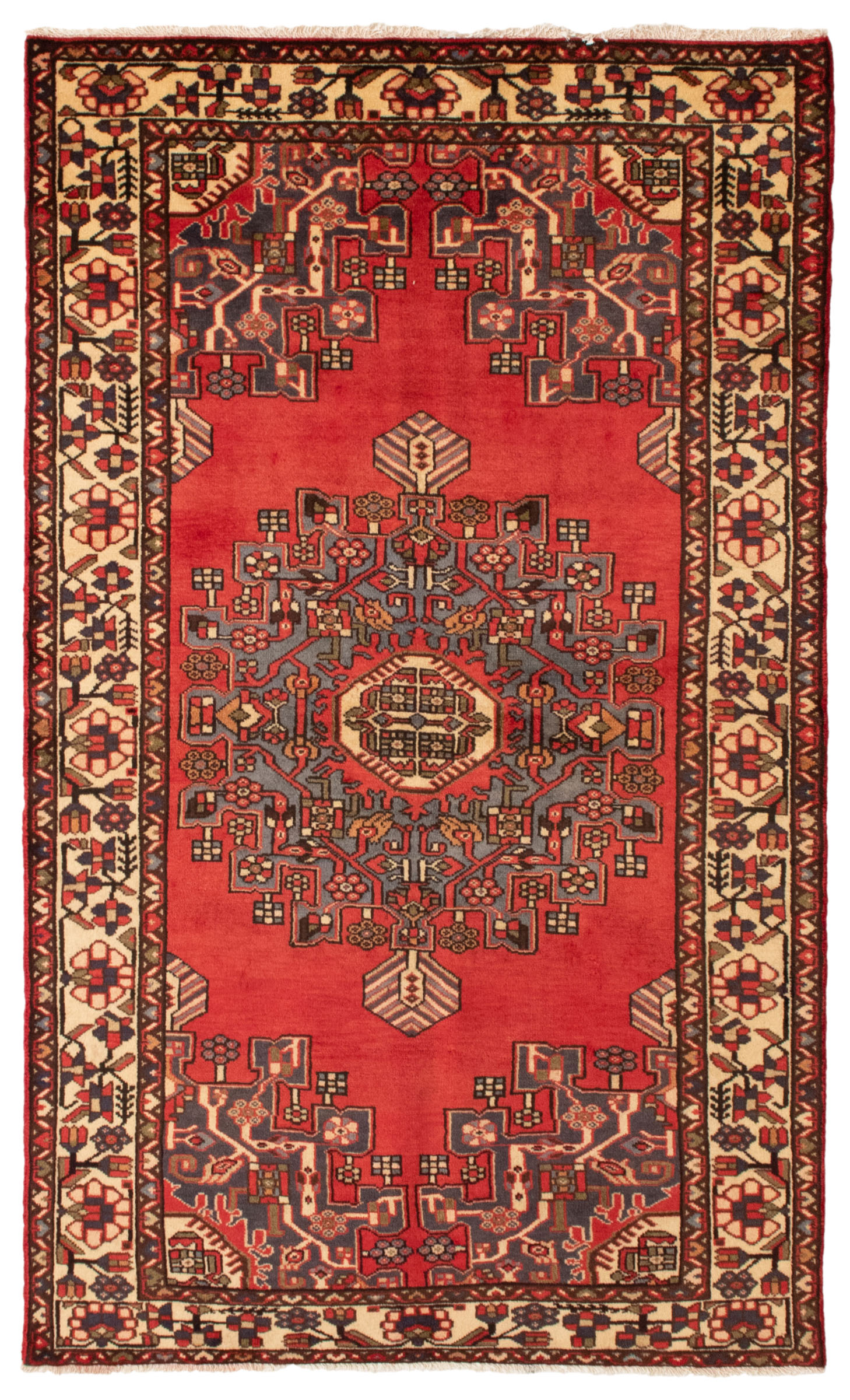Tapis nahavand 4'2" x 6'11" en laine