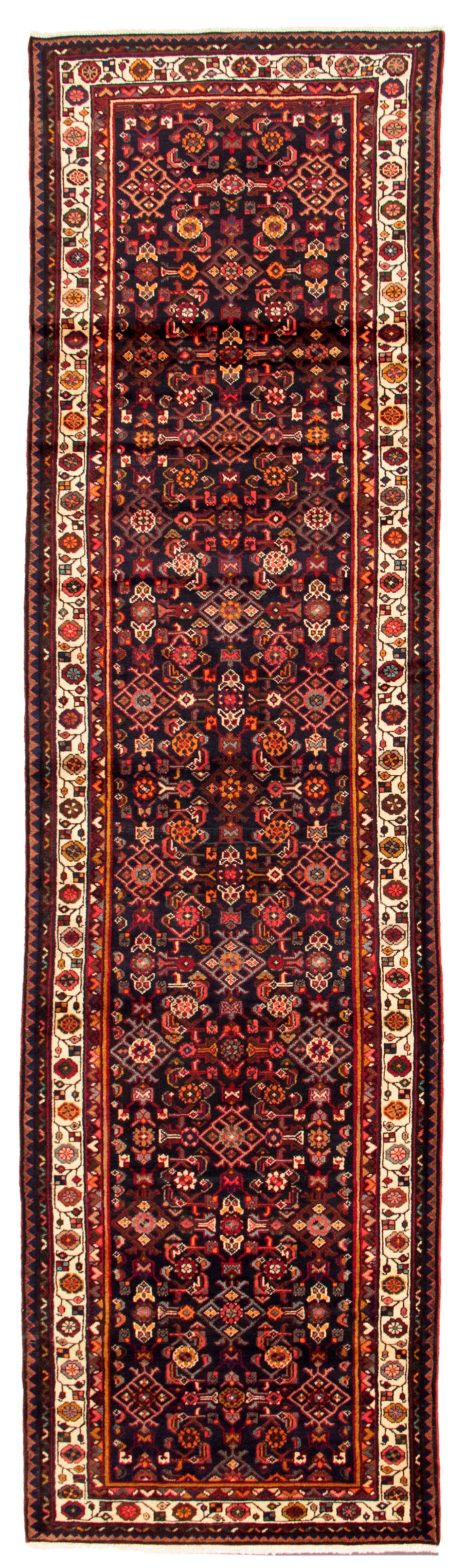 Persian Hosseinabad 3'6" x 12'8" Hand-knotted Wool Rug 