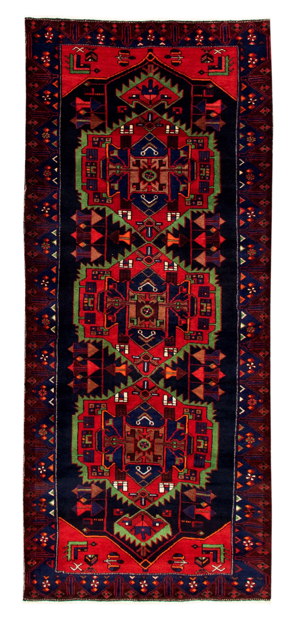 Tapis nahavand 4'1" x 9'9" en laine