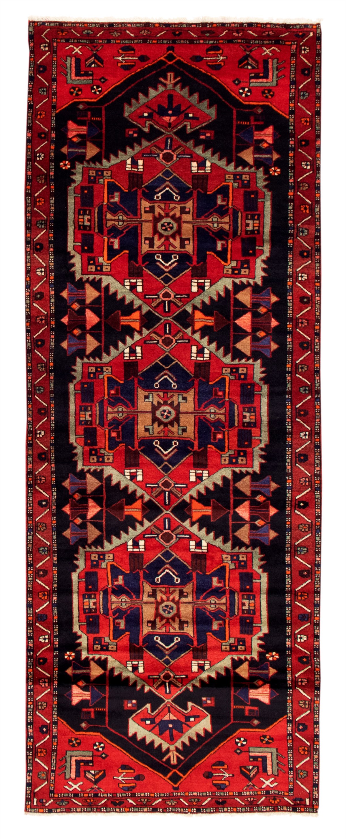Tapis nahavand 3'9" x 9'10" en laine