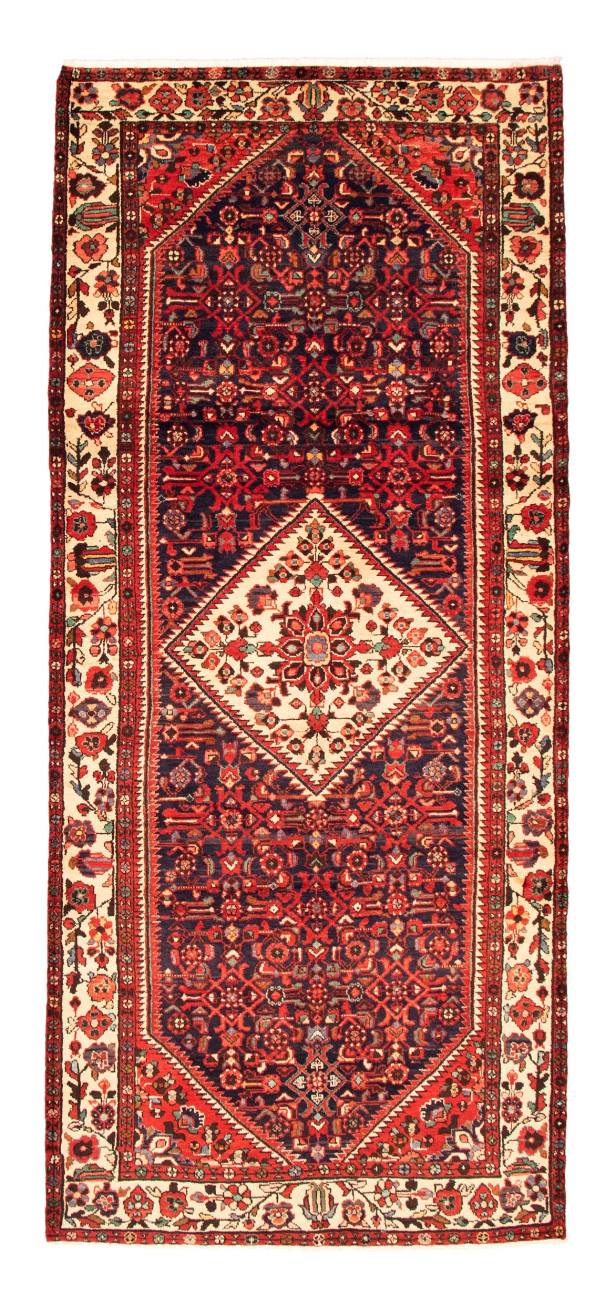 Persian Hamadan 5'2" x 11'10" Hand-knotted Wool Rug 