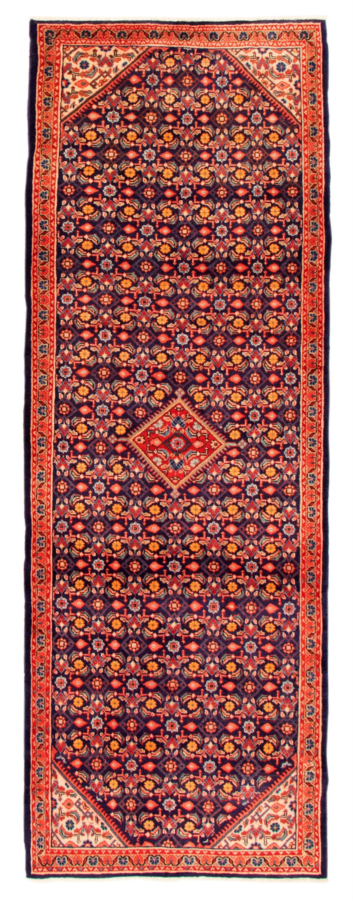 Persian Sarough 3'9" x 10'3" Hand-knotted Wool Rug 