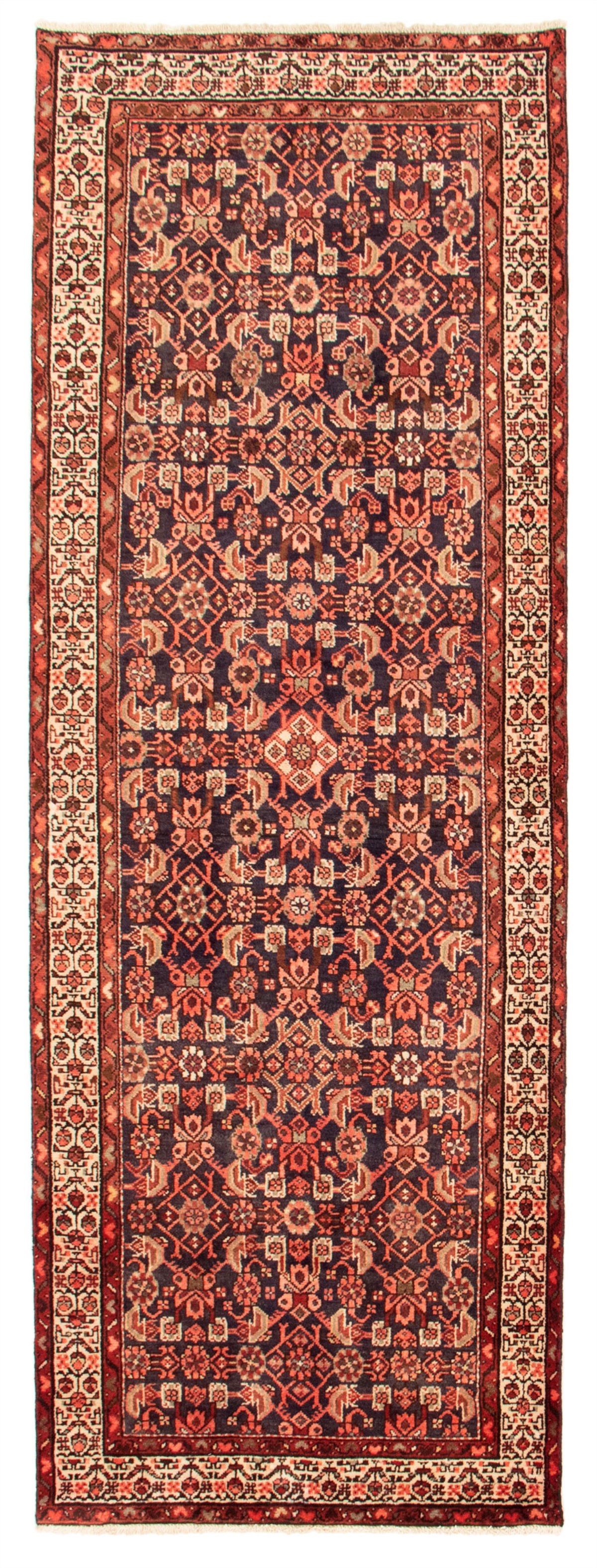 Persian Hamadan 3'7" x 10'0" Hand-knotted Wool Rug 