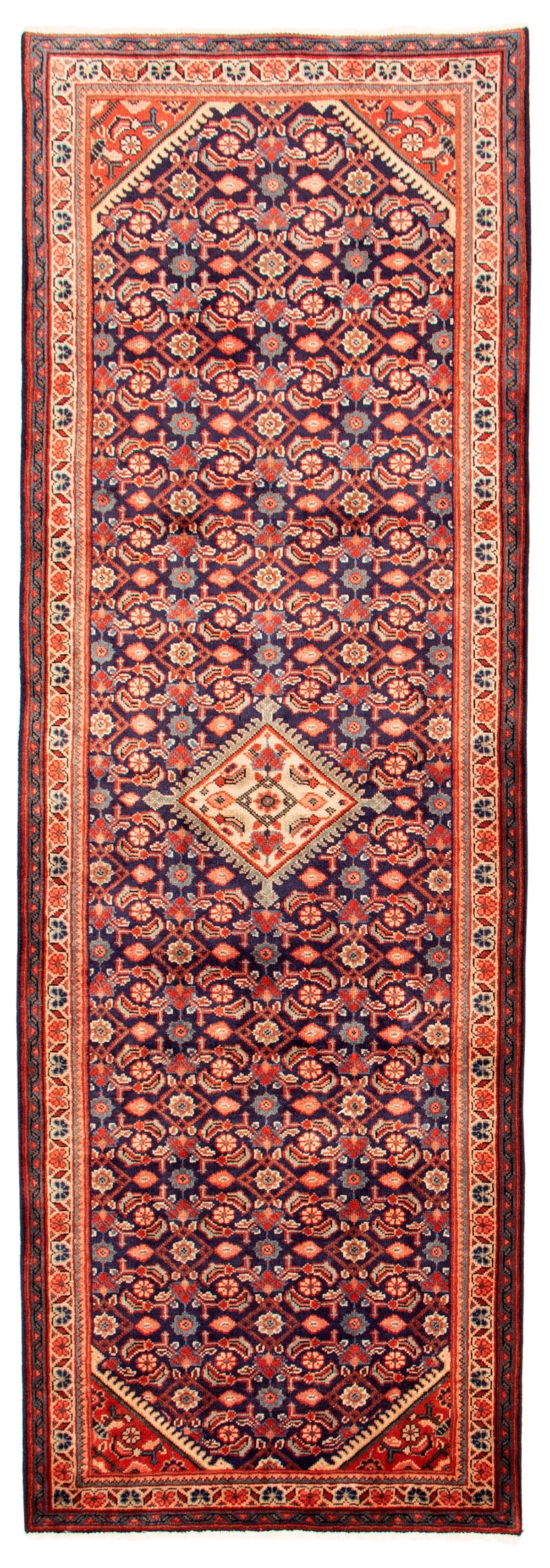 Persian Mahal 3'6" x 10'8" Hand-knotted Wool Rug 