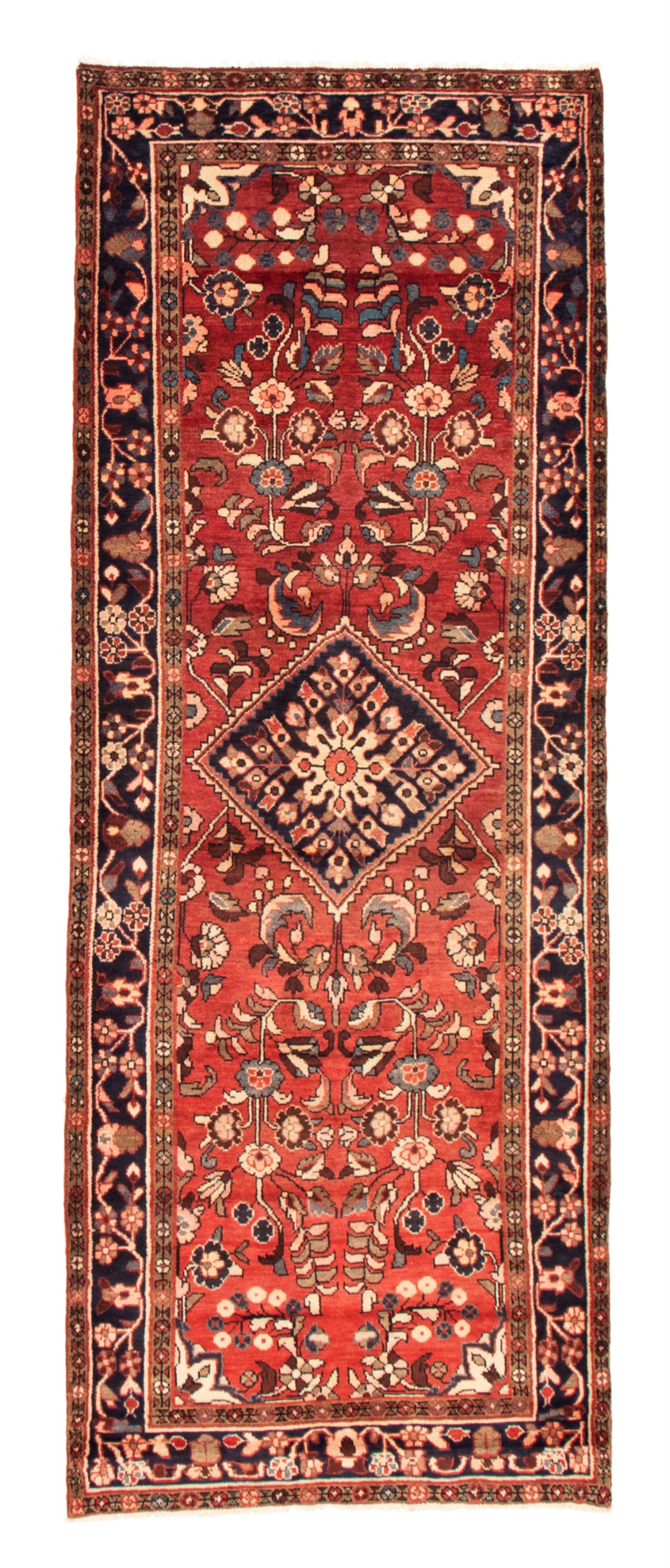 Persian Hamadan 3'10" x 9'10" Hand-knotted Wool Rug 