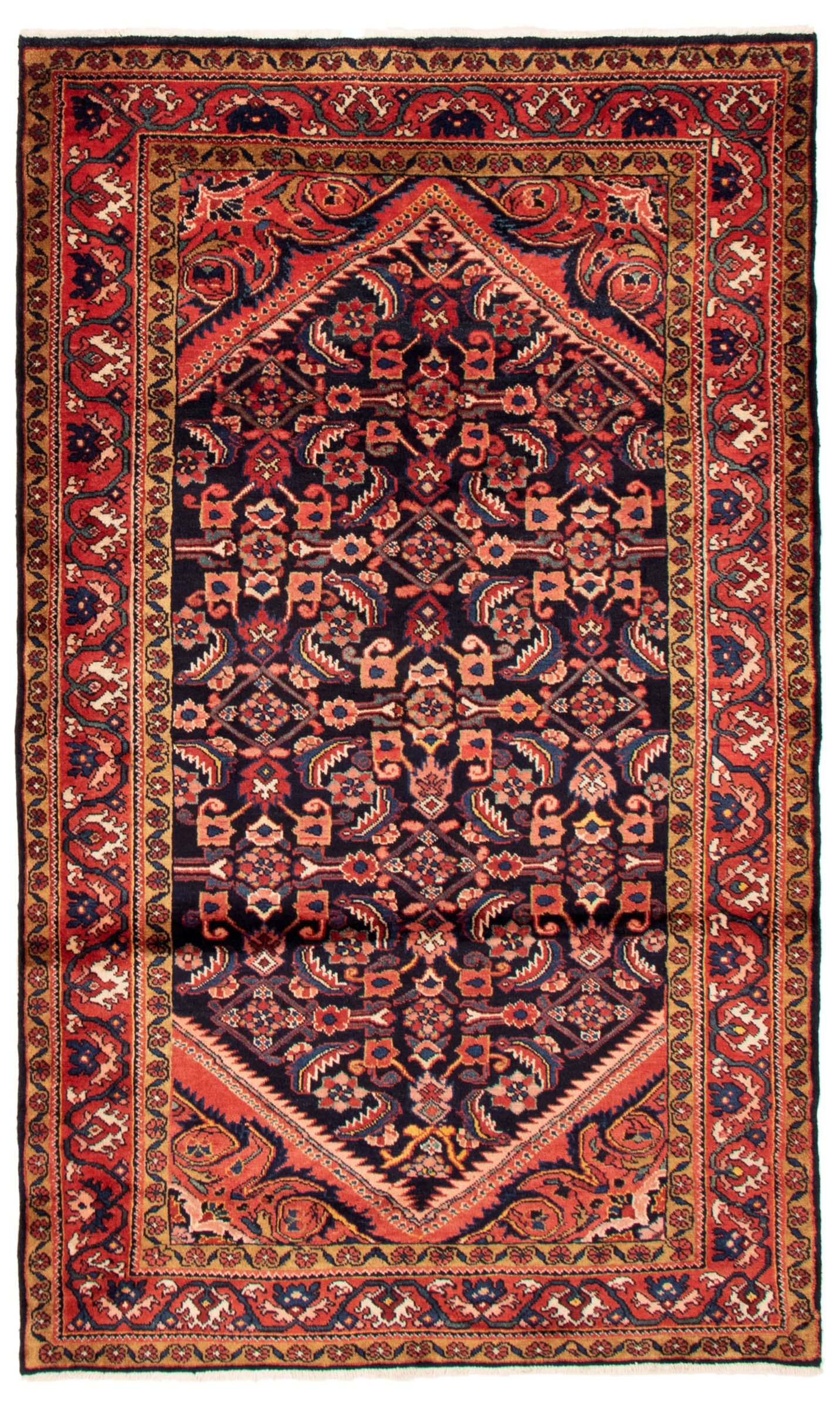 Tapis nahavand 4'11" x 8'6" en laine