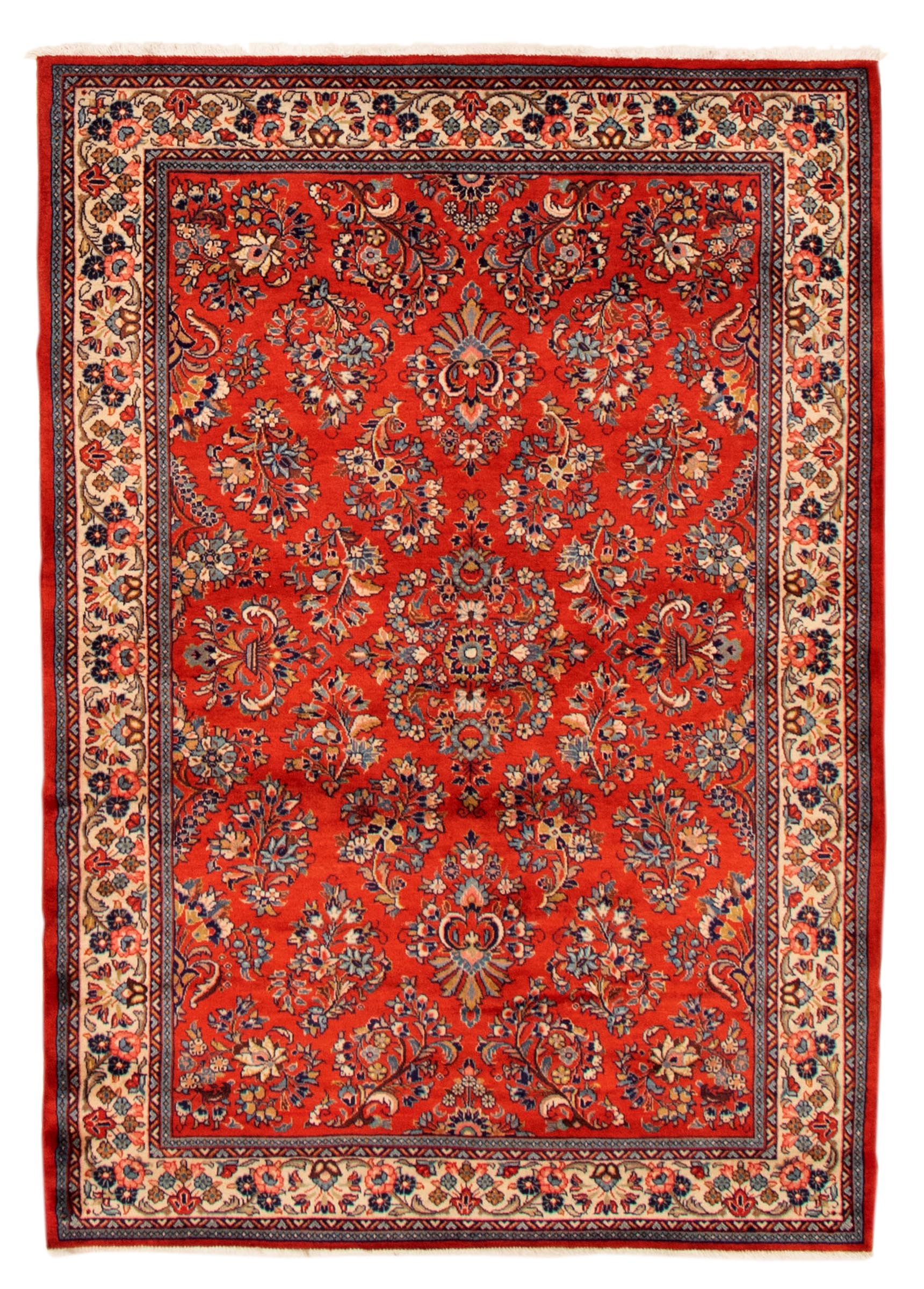 Persian Sarough 4'6" x 6'9" Hand-knotted Wool Rug 