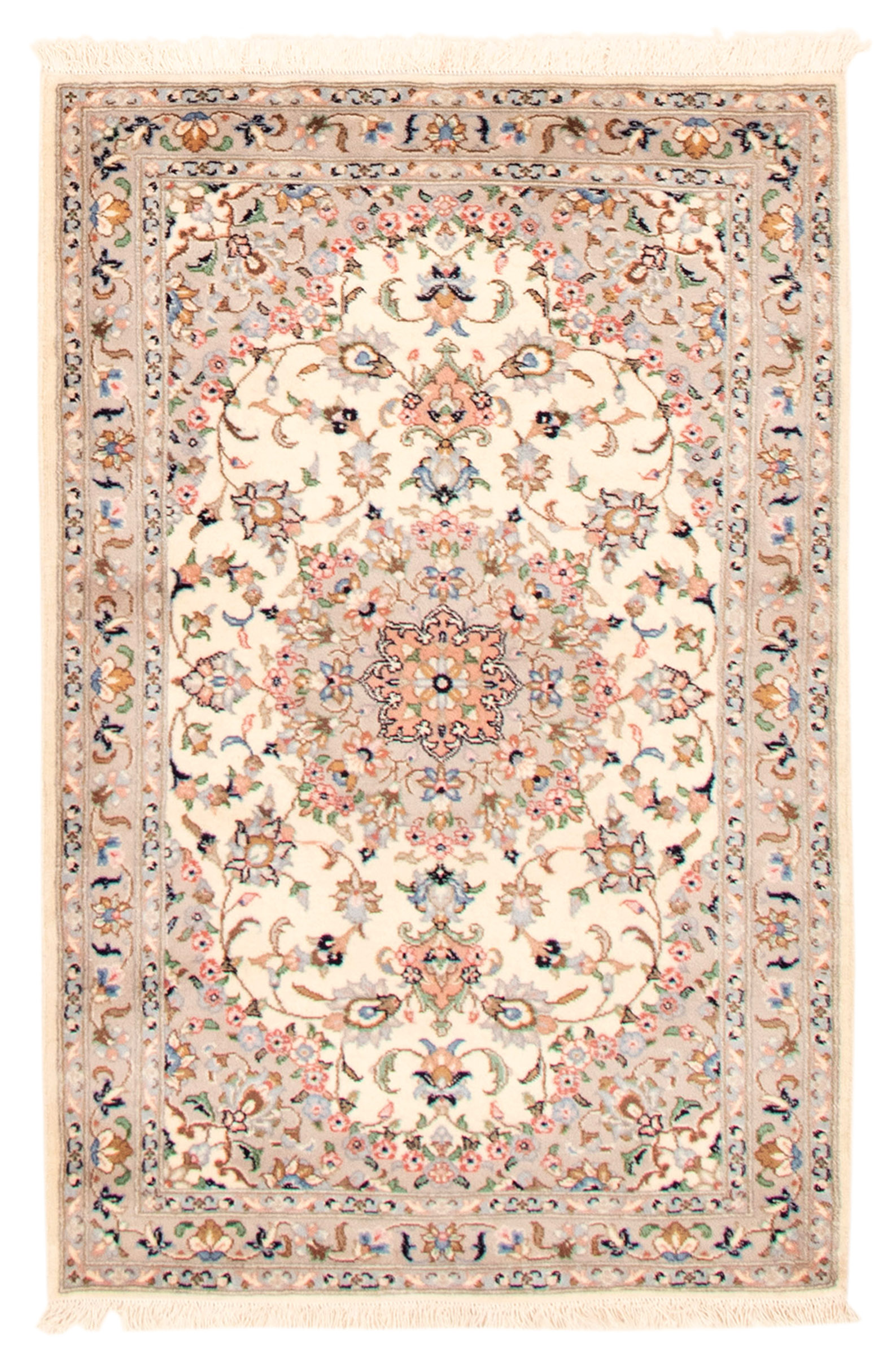 Persian Kashan 3'5" x 5'5" Hand-knotted Wool Rug 