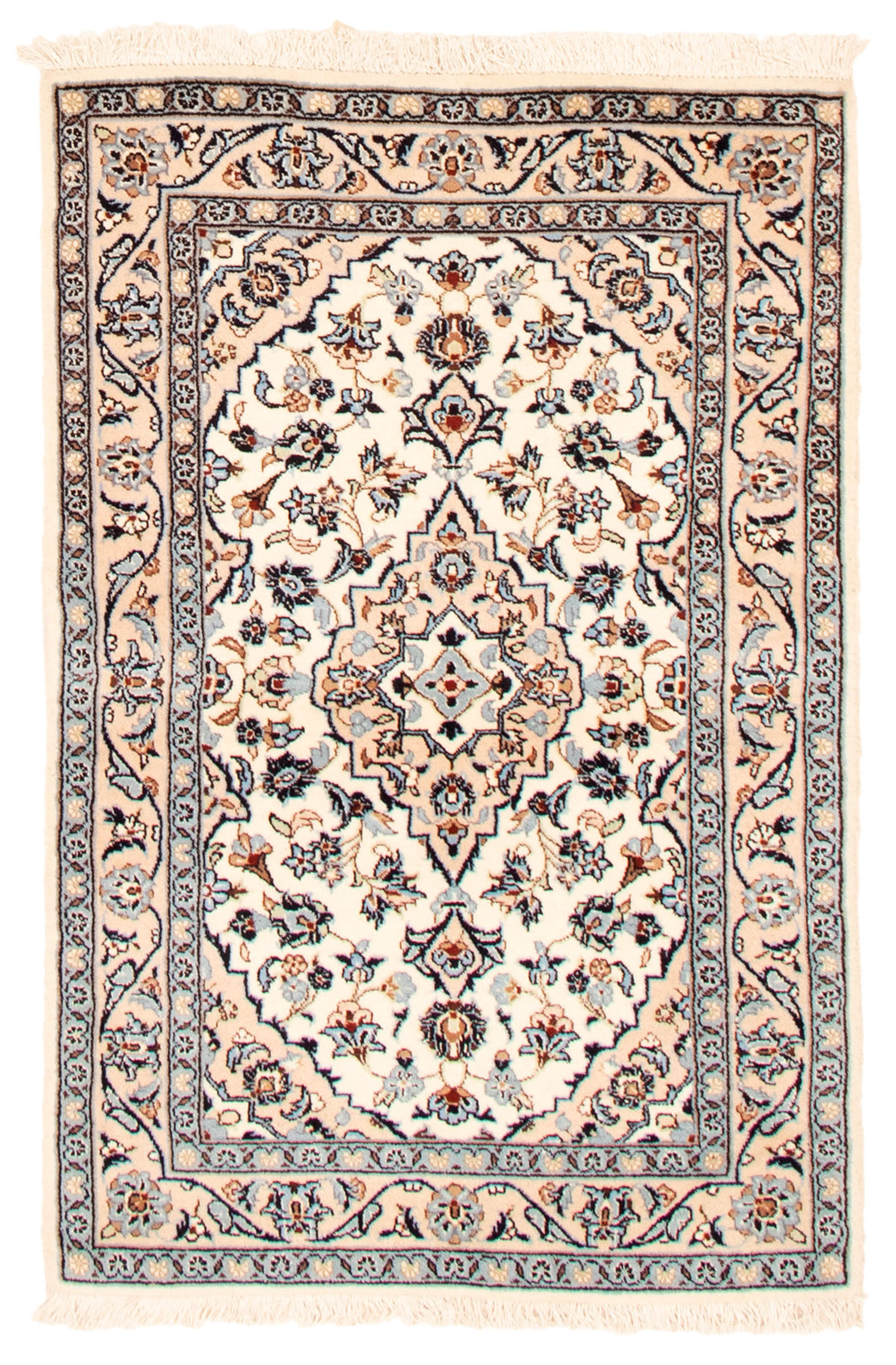 Persian Kashan 3'3" x 5'2" Hand-knotted Wool Rug 