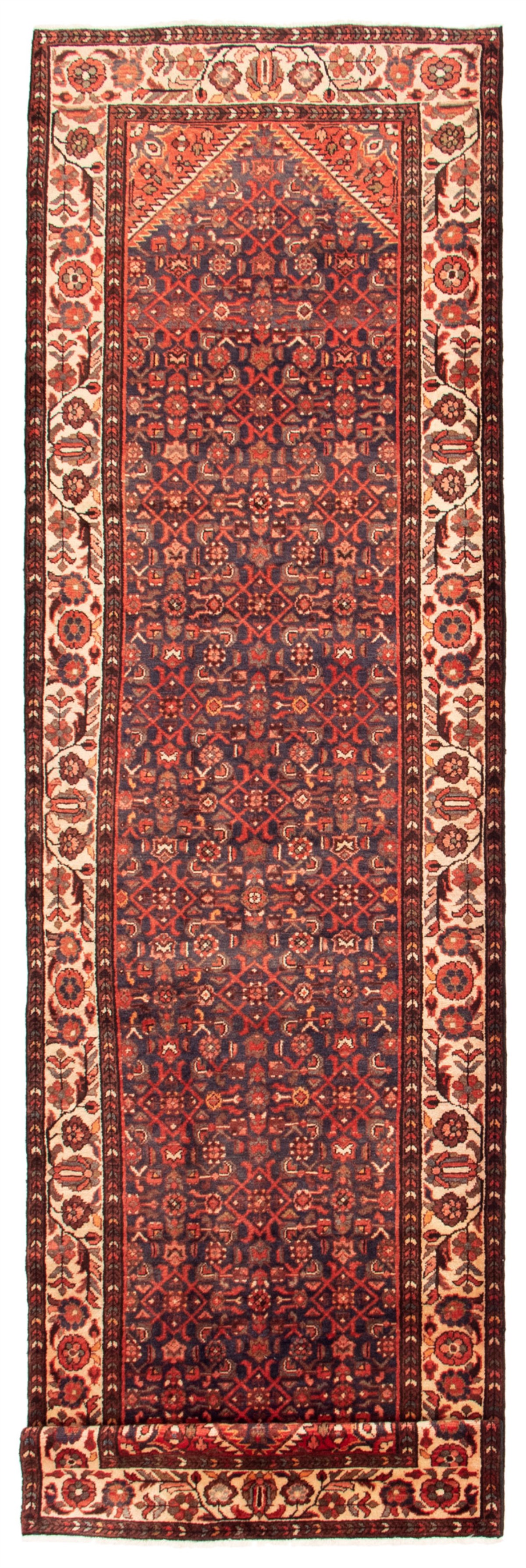 Persian Hosseinabad 3'9" x 13'8" Hand-knotted Wool Rug 