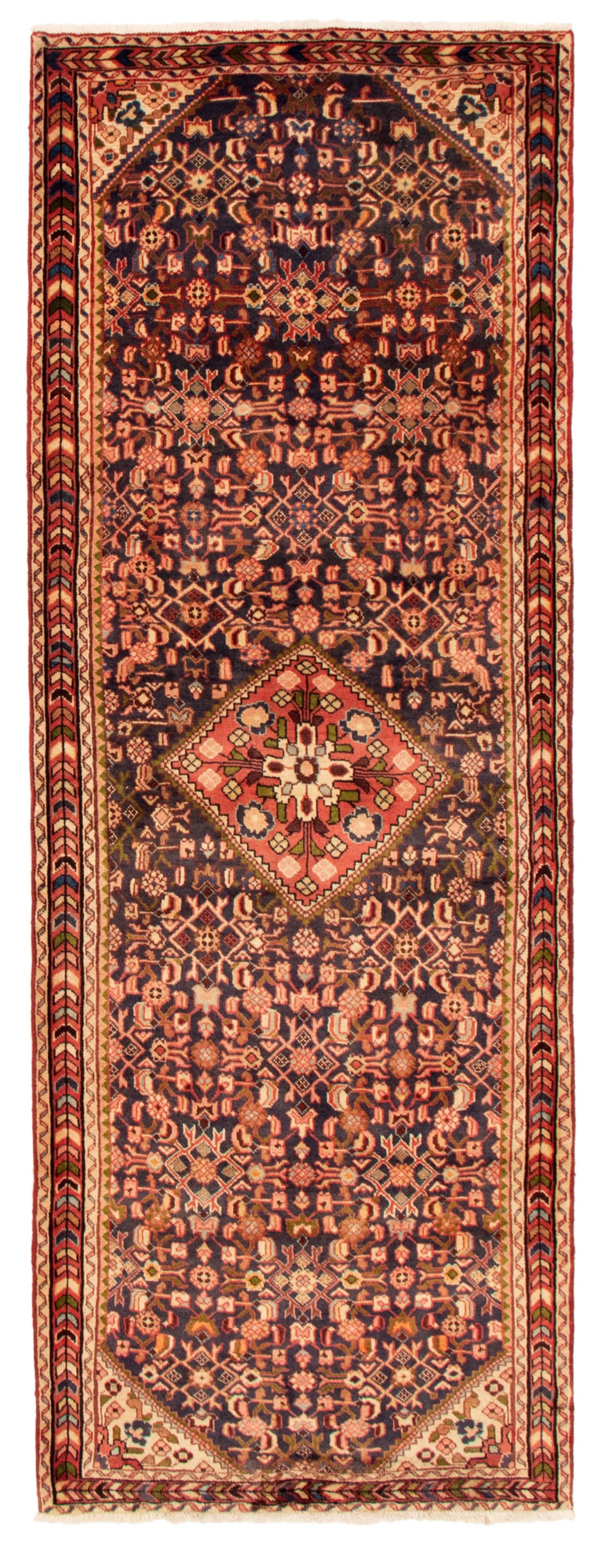 Persian Mahal 3'9" x 10'2" Hand-knotted Wool Rug 