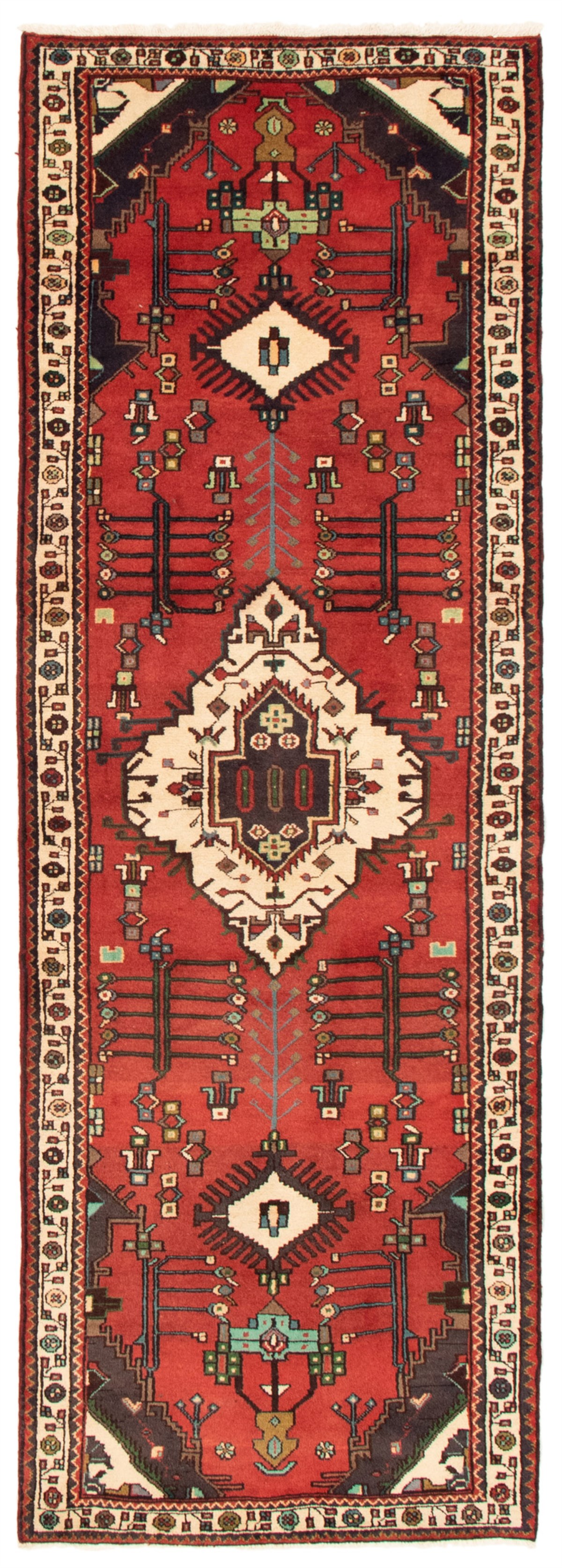 Persian Hamadan 3'3" x 9'10" Hand-knotted Wool Rug 