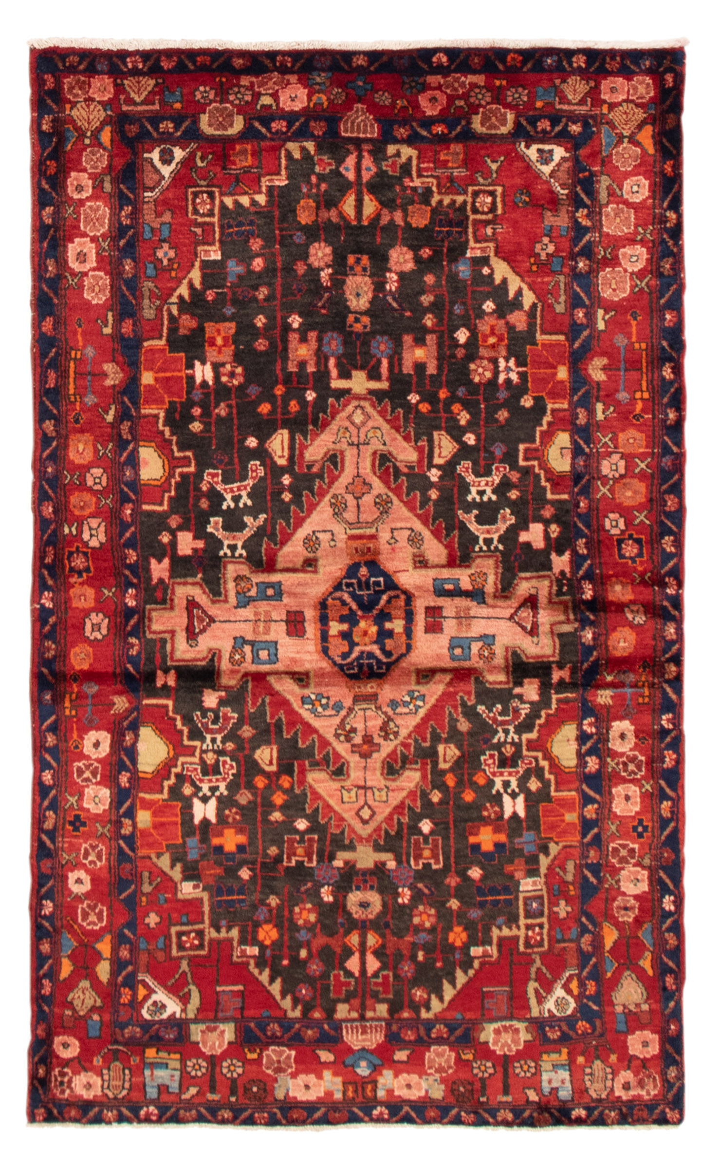 Tapis nahavand 4'2" x 6'11" en laine