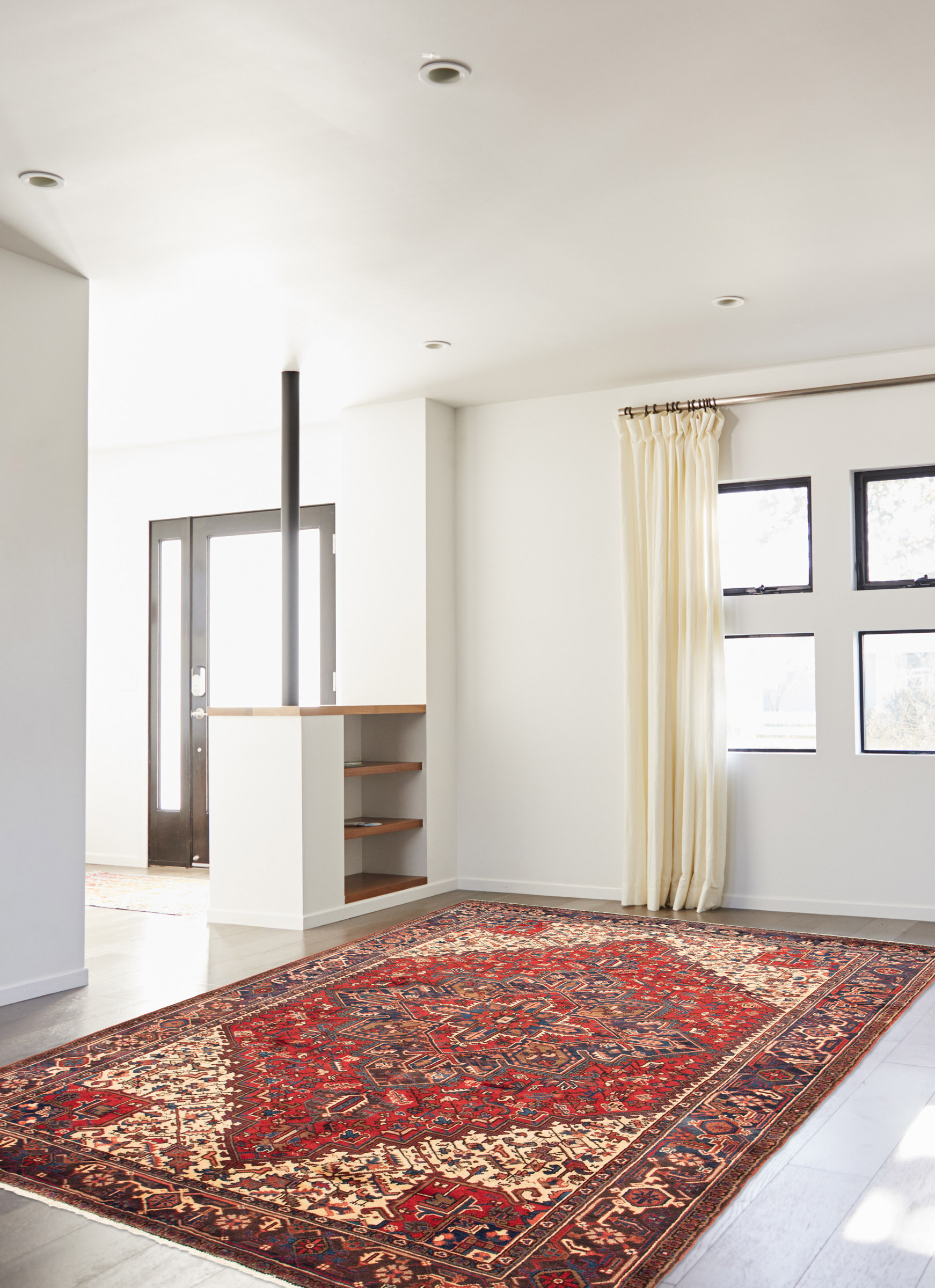 Tapis heriz persan 7'7" x 10'8" en laine