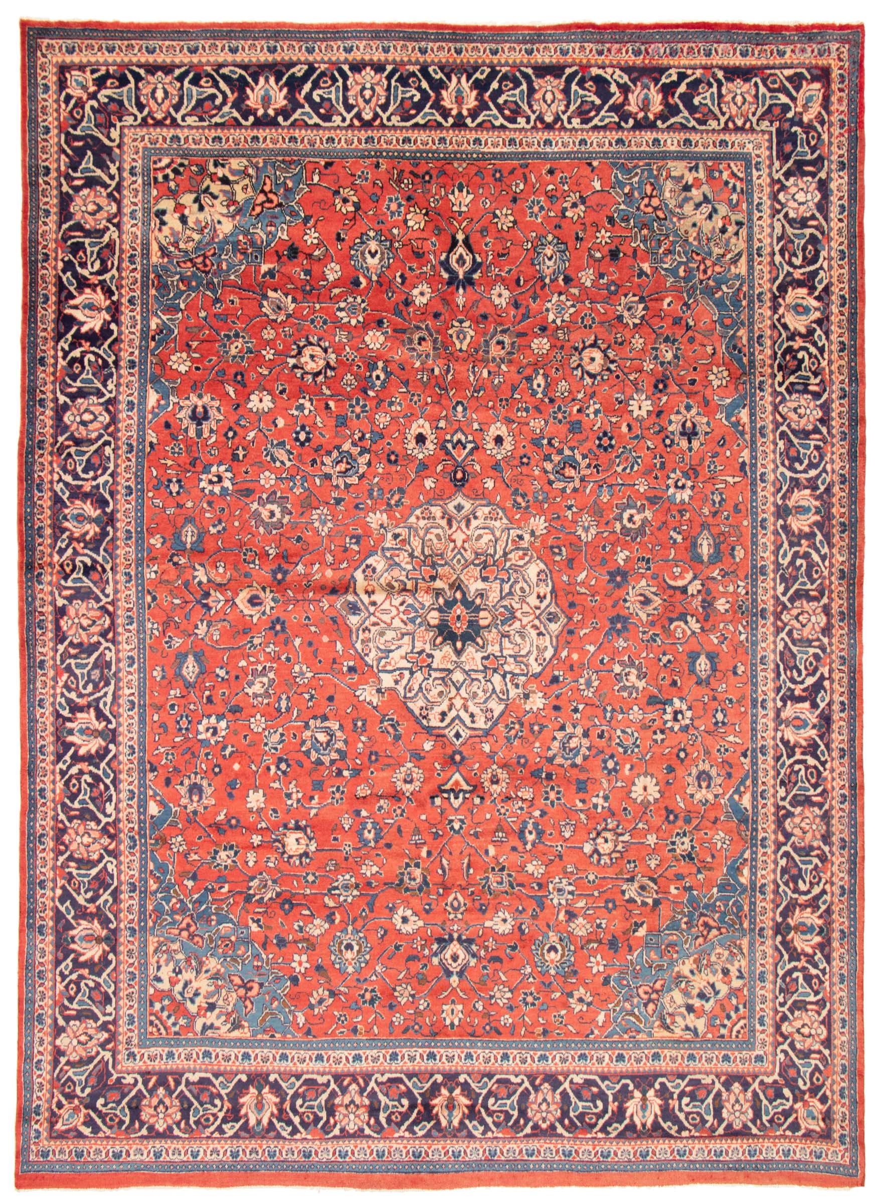 Persian Mahal 9'4" x 12'9" Hand-knotted Wool Rug 