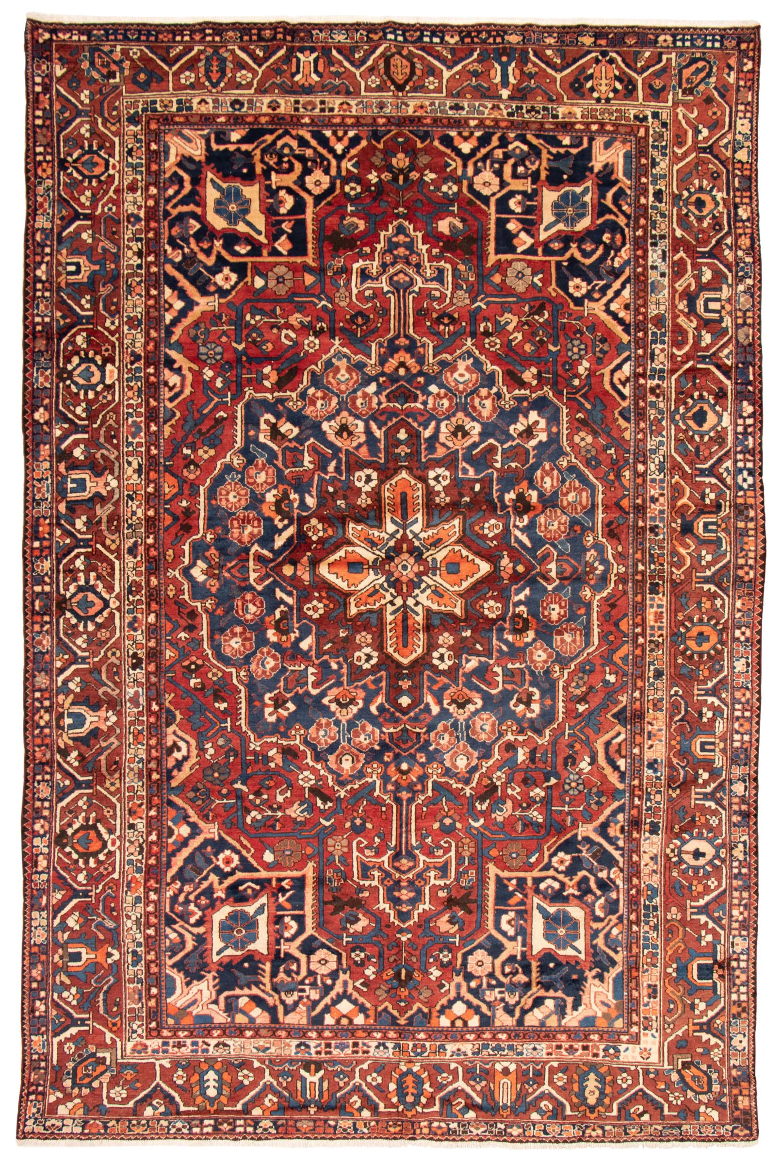 Persian Bakhtiari 10'2" x 15'9" Hand-knotted Wool Rug 