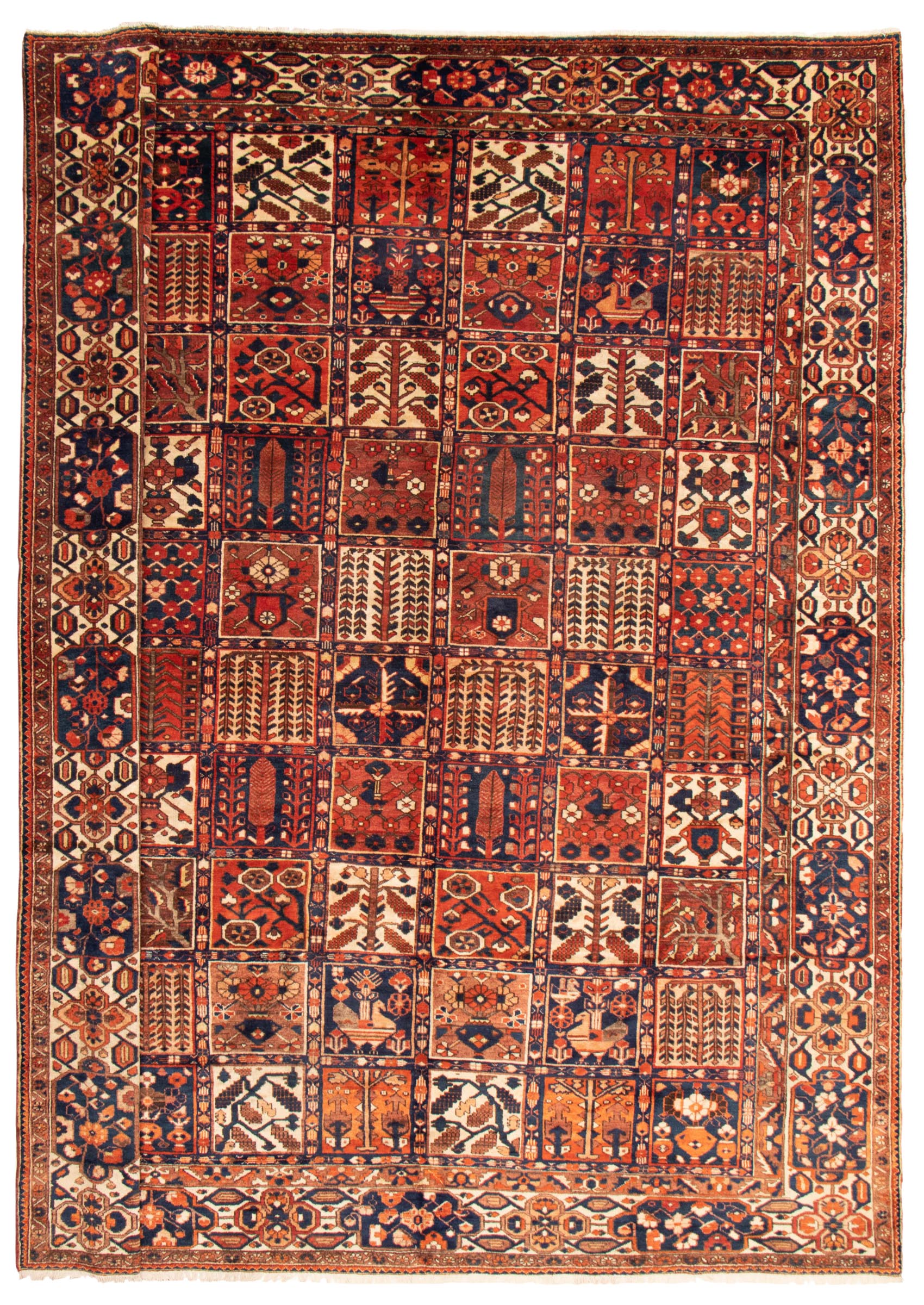 Tapis bakhtiari 11'2" x 14'1" en laine