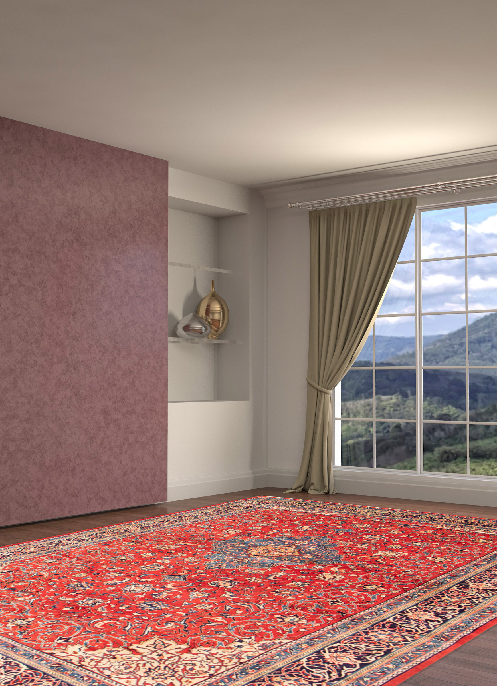 Persian Sarough 9'8" x 16'3" Hand-knotted Wool Rug 