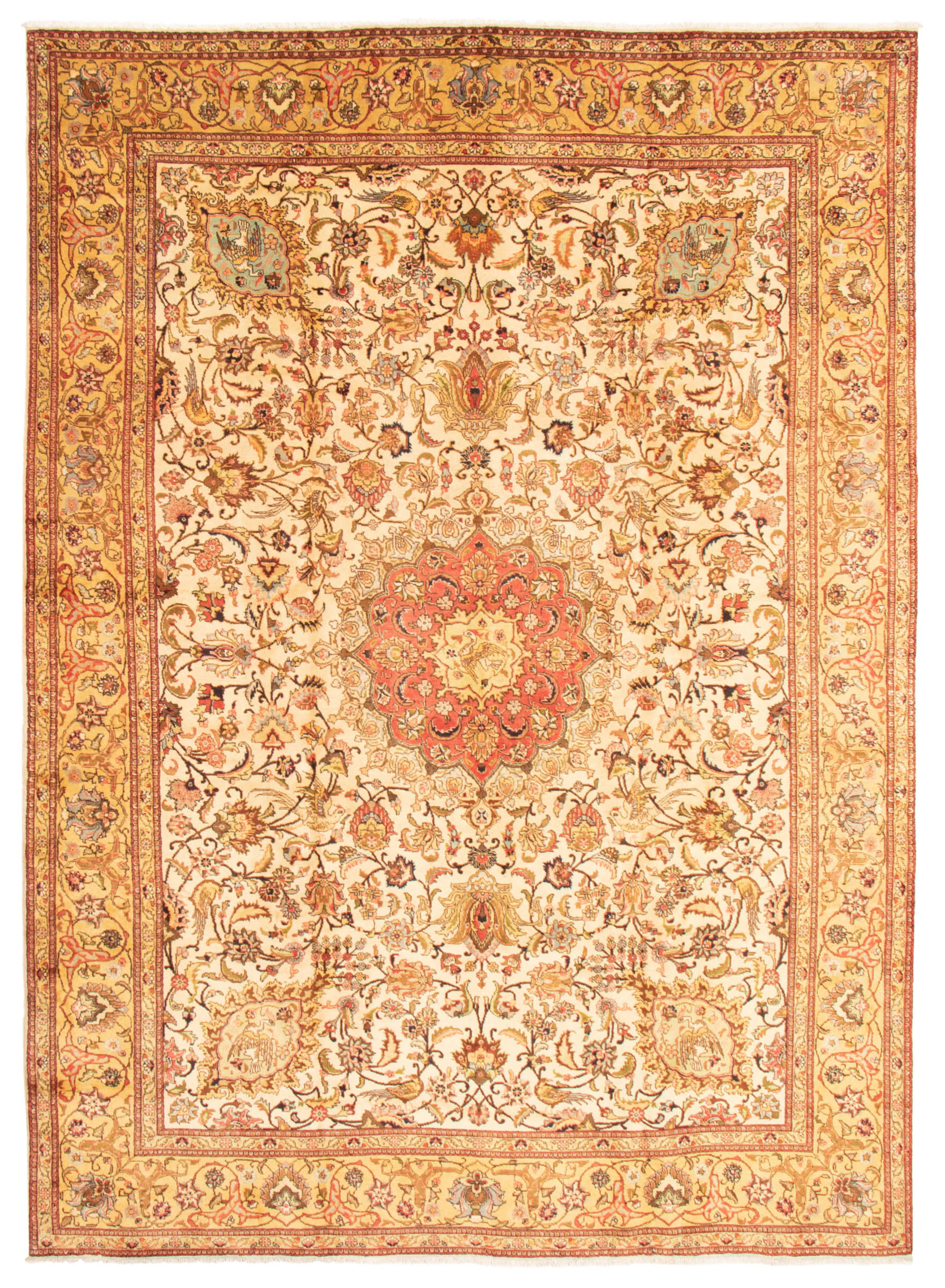 Persian Tabriz 9'4" x 12'11" Hand-knotted Wool Rug 