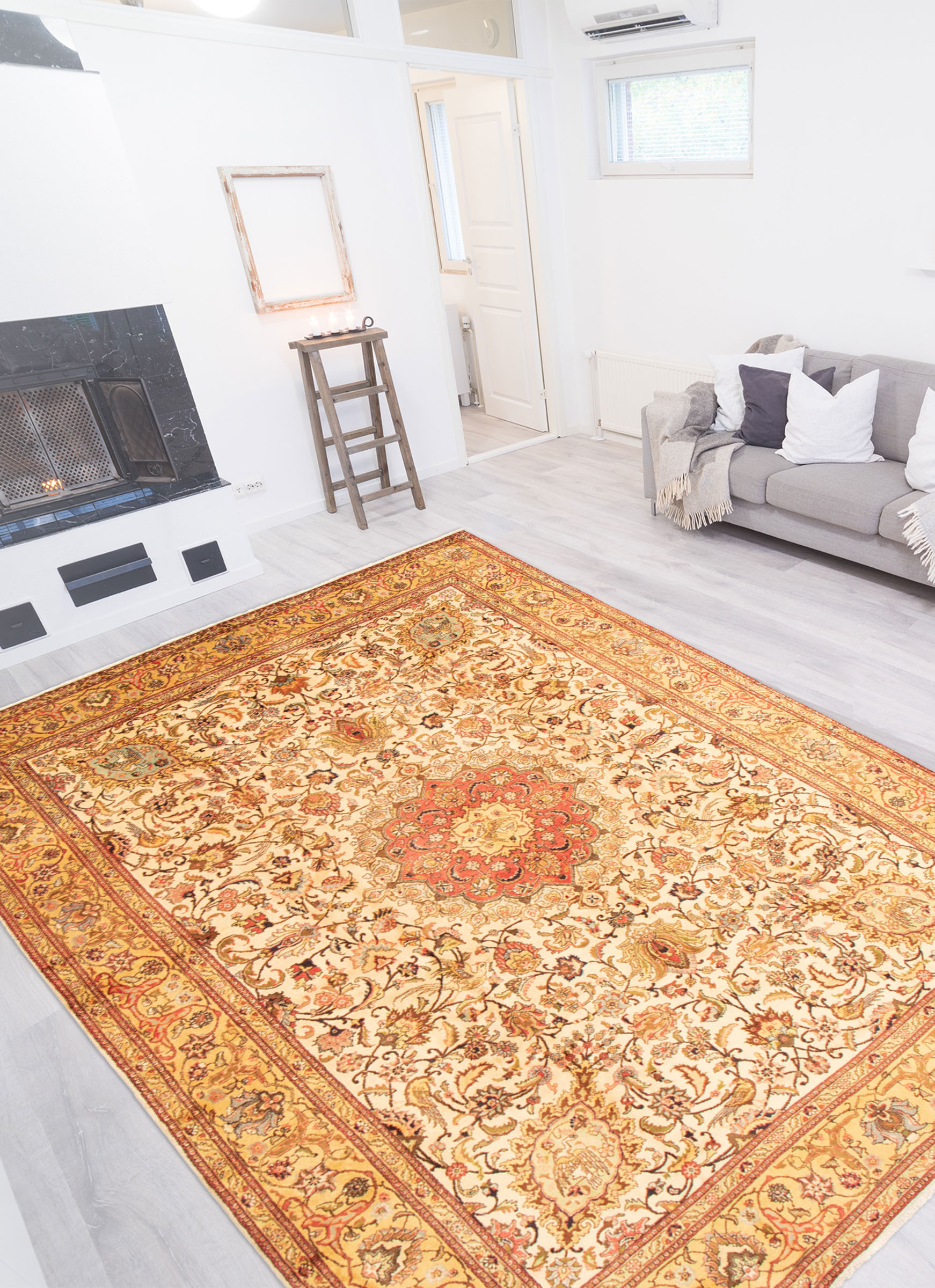 Persian Tabriz 9'4" x 12'11" Hand-knotted Wool Rug 
