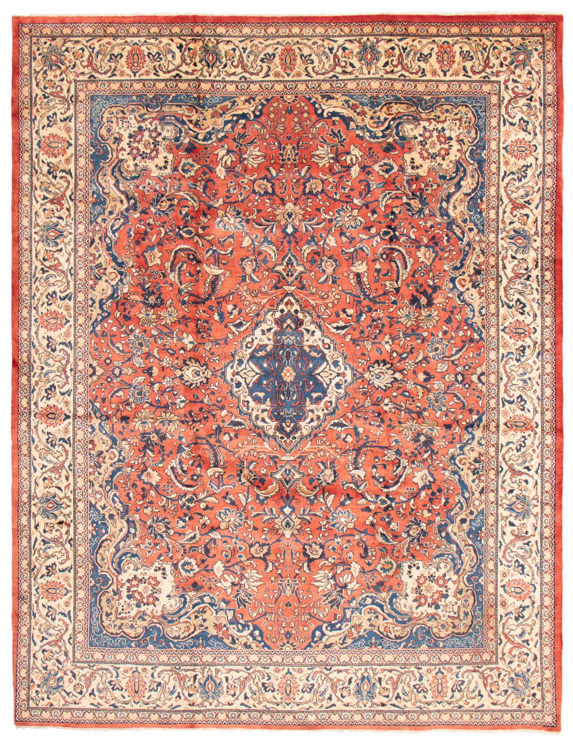 Persian Sarough 10'8" x 13'9" Hand-knotted Wool Rug 