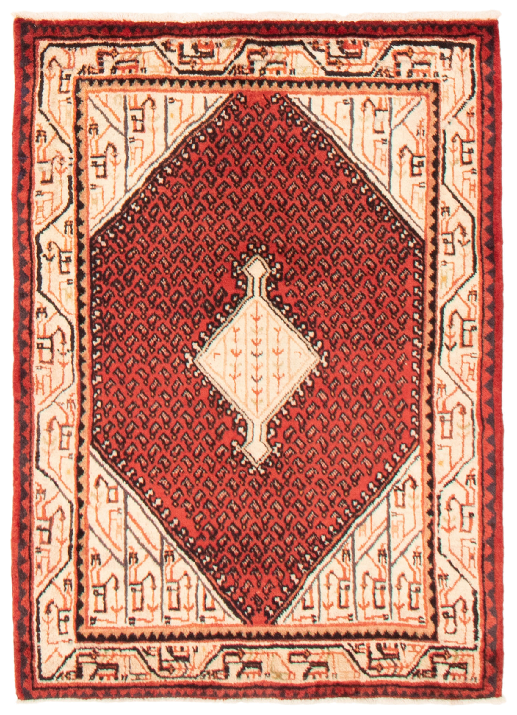 Tapis arak 3'5" x 4'11" en laine
