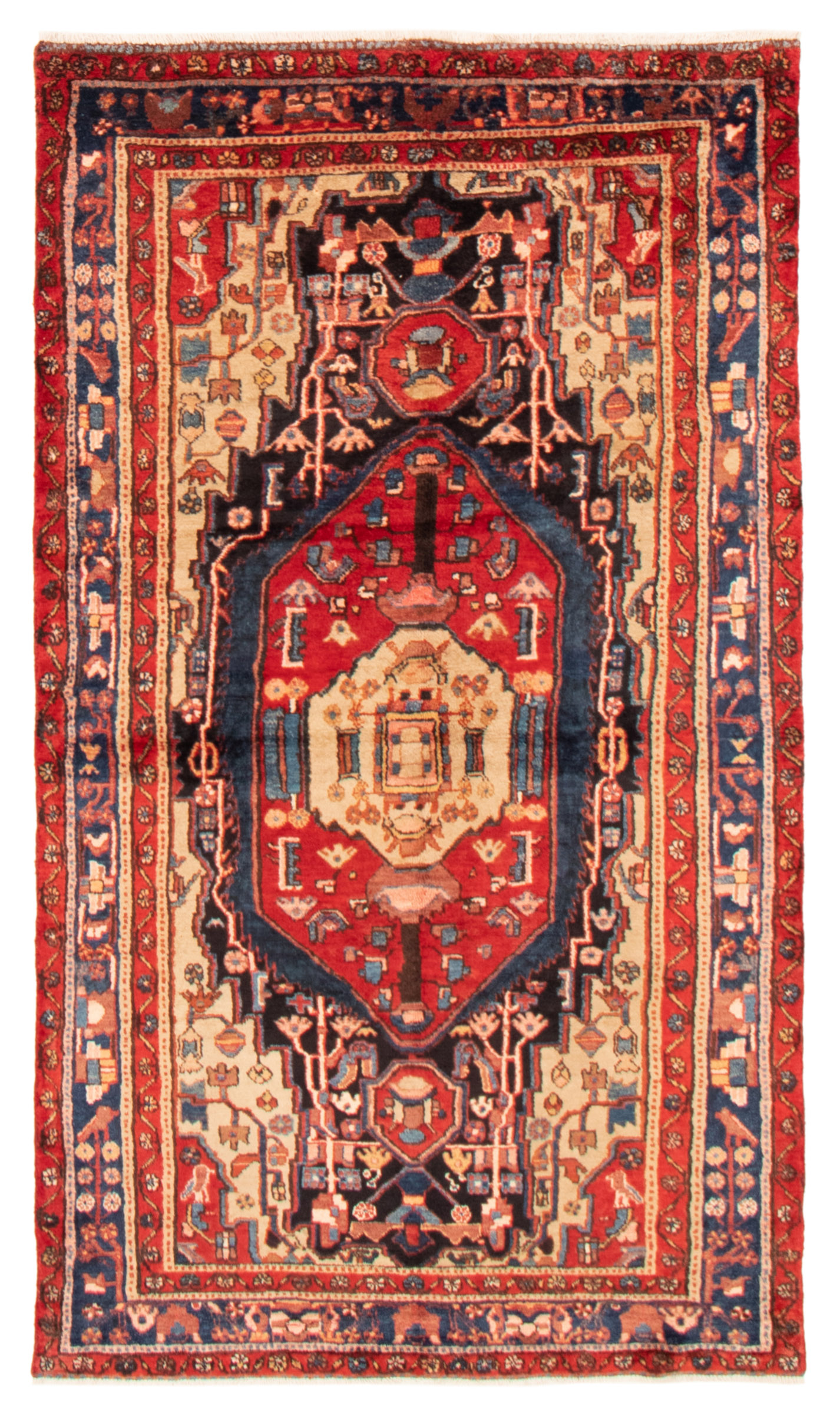 Tapis nahavand 4'9" x 8'2" en laine