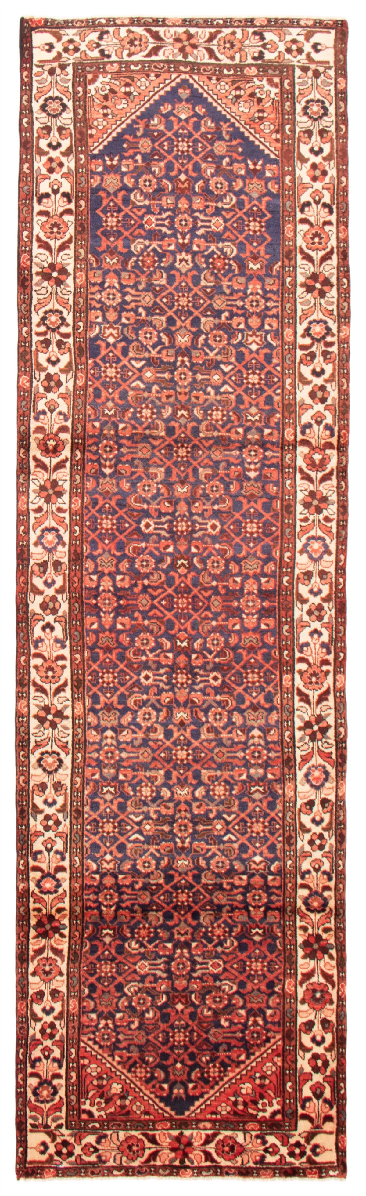 Persian Hamadan 3'5" x 12'9" Hand-knotted Wool Rug 