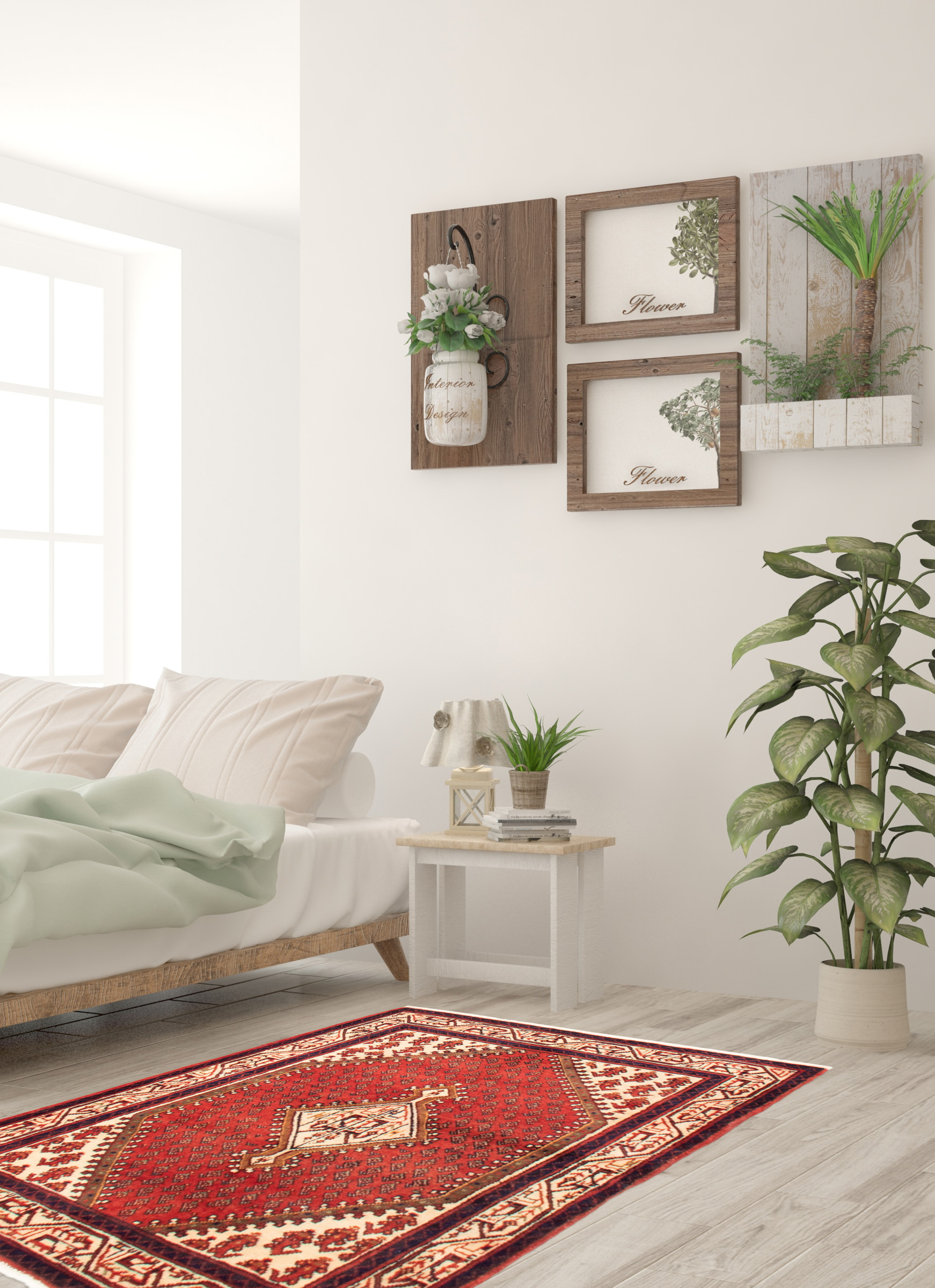 Tapis arak 3'7" x 5'2" en laine