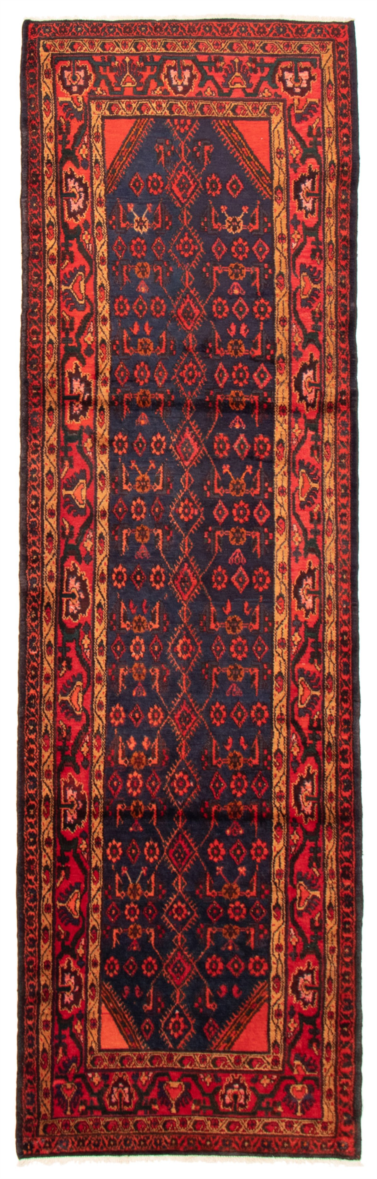Persian Hamadan 3'10" x 12'10" Hand-knotted Wool Rug 