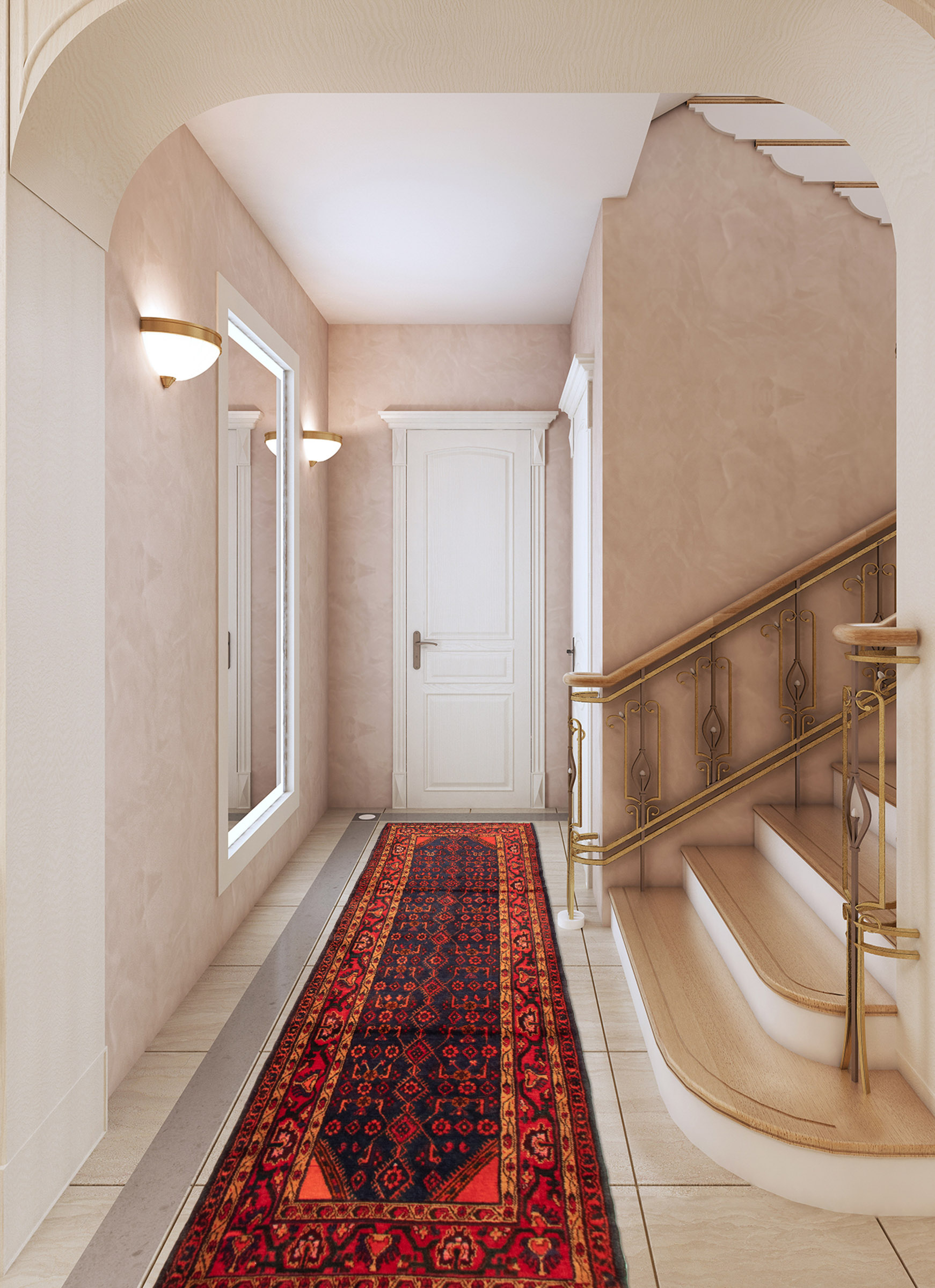 Persian Hamadan 3'10" x 12'10" Hand-knotted Wool Rug 