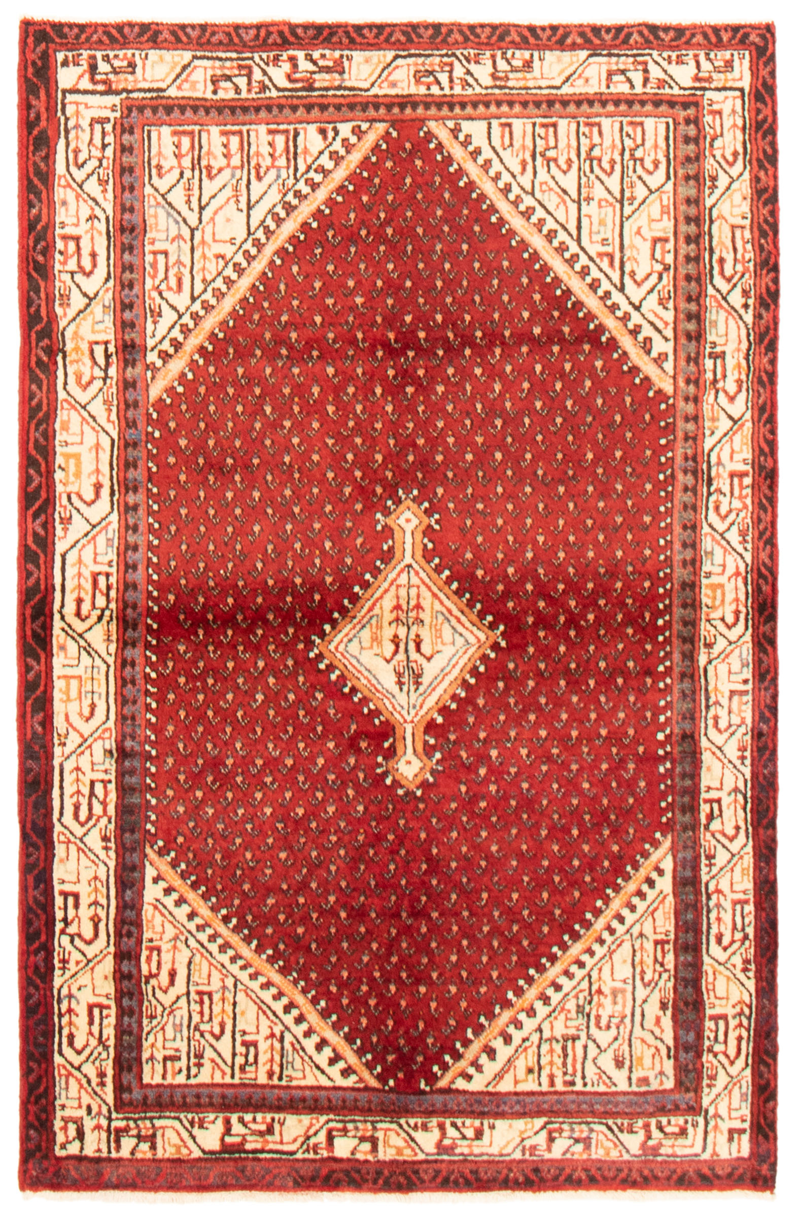 Tapis arak 4'1" x 6'9" en laine