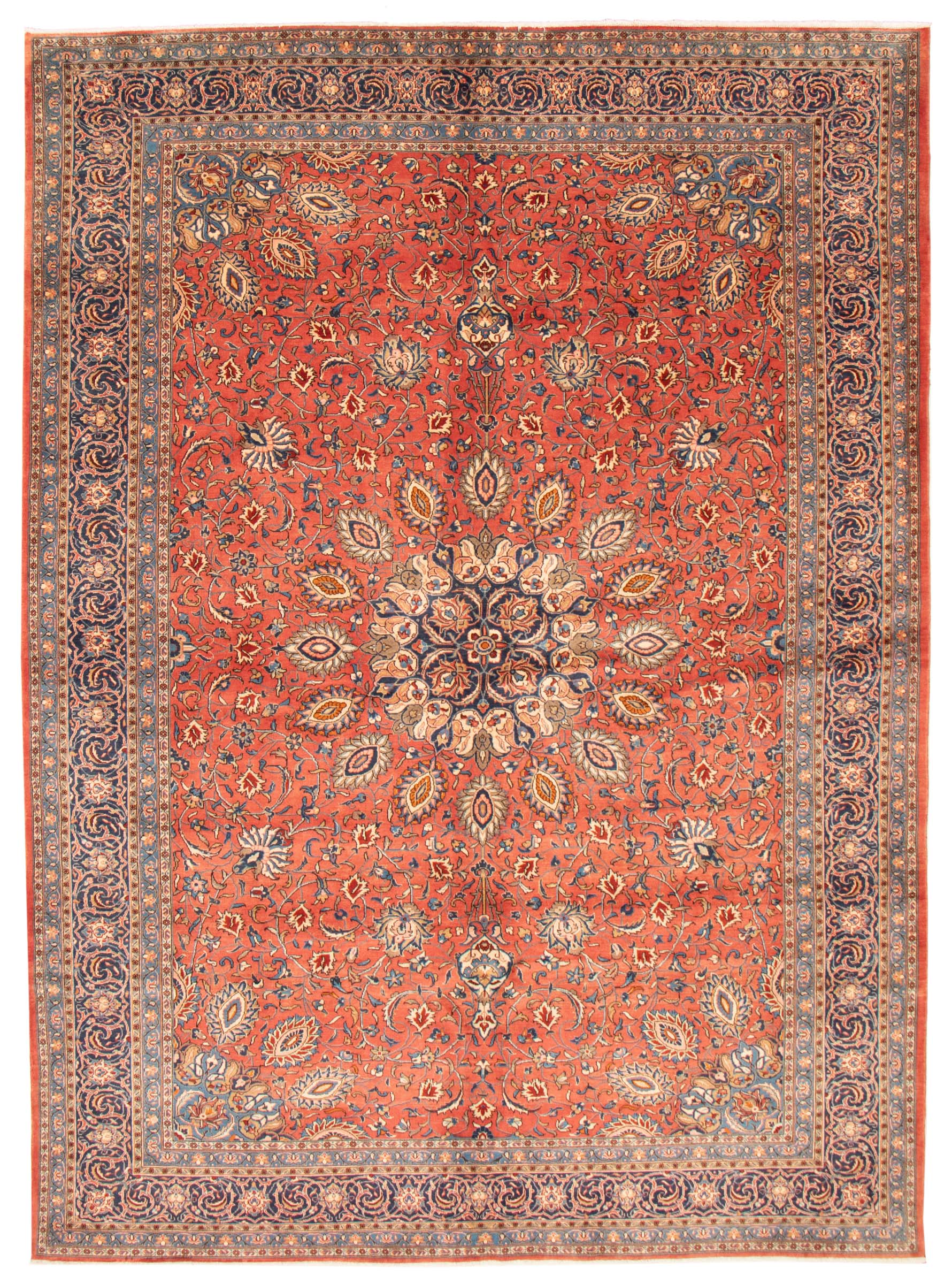 Persian Sarough 9'6" x 13'3" Hand-knotted Wool Rug 