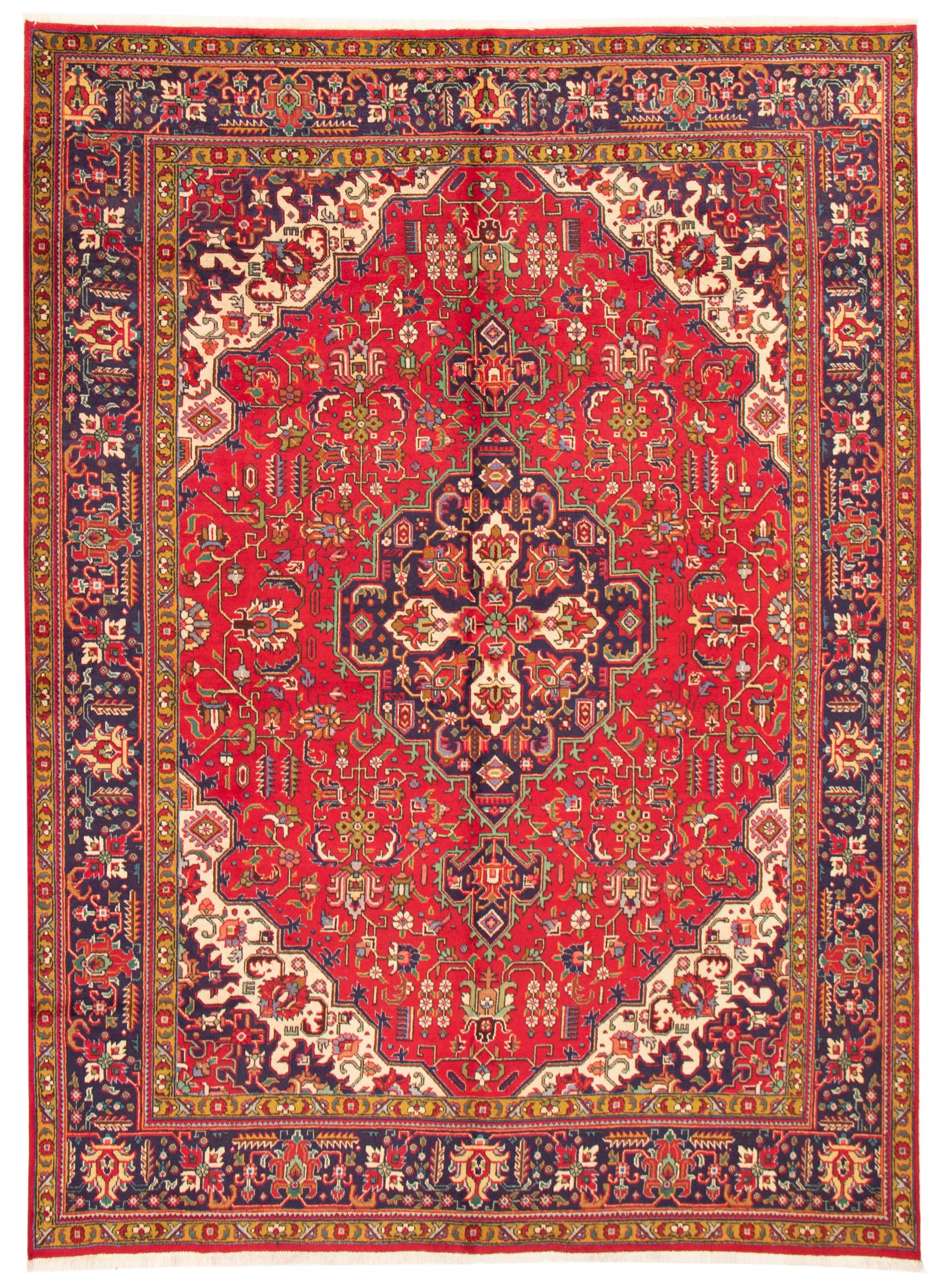 Persian Tabriz 8'2" x 11'6" Hand-knotted Wool Rug 